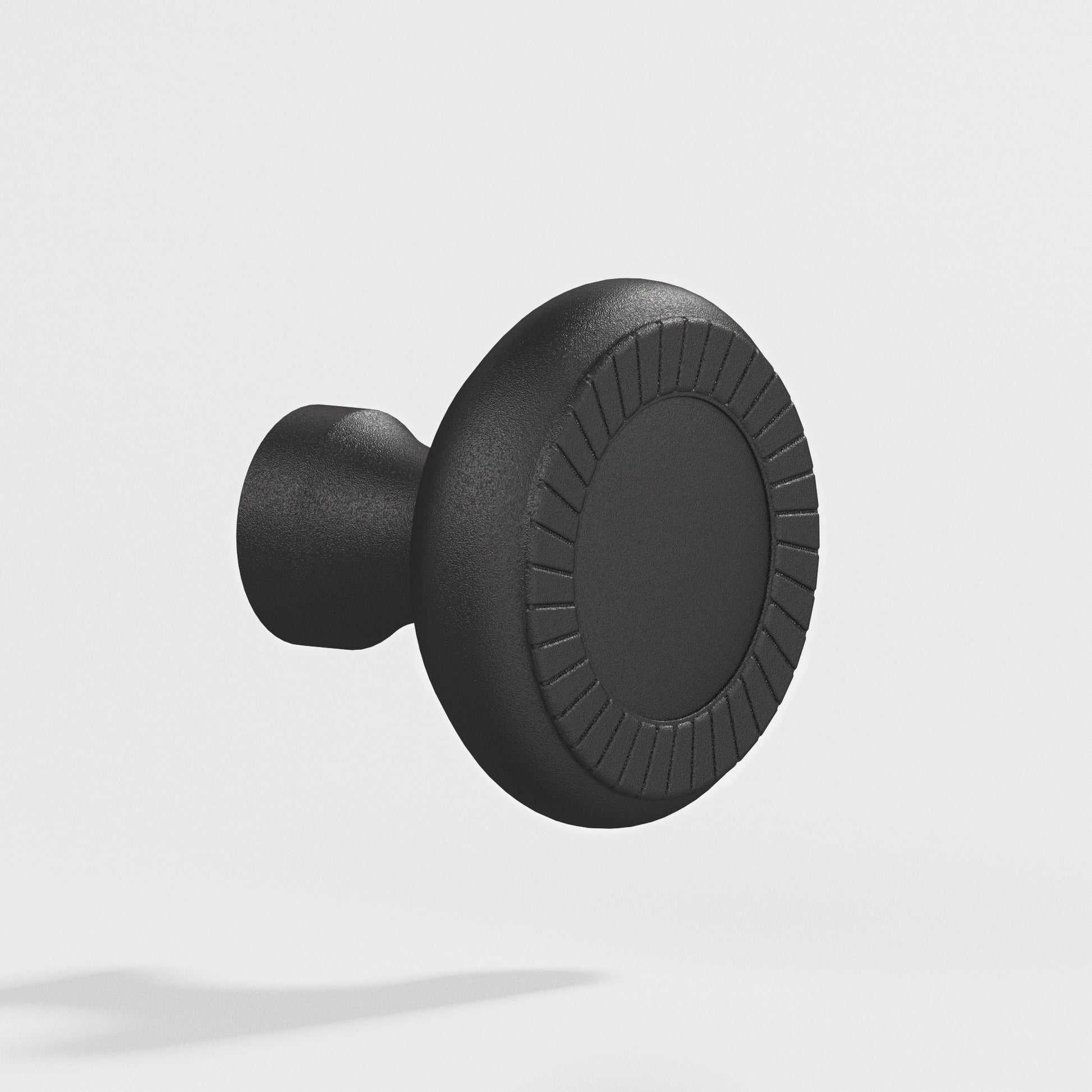 Colonial Bronze Series 657 1.4375" Round Roped Cabinet Knob Back-To-Back Shower Kit Frost Black™ / 1.4375"