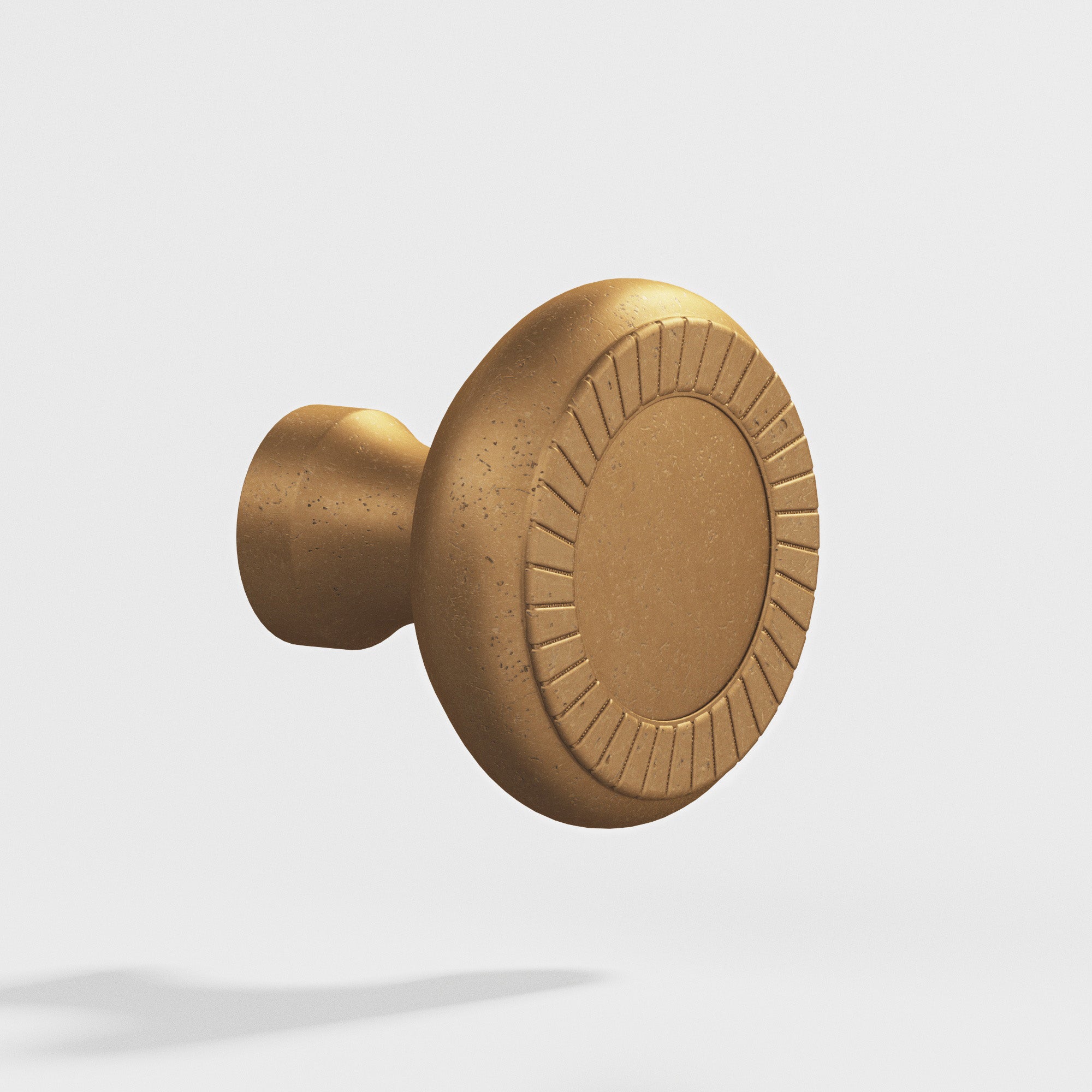 Colonial Bronze Series 657 1.4375" Round Roped Cabinet Knob Back-To-Back Shower Kit Distressed Light Statuary Bronze / 1.4375"