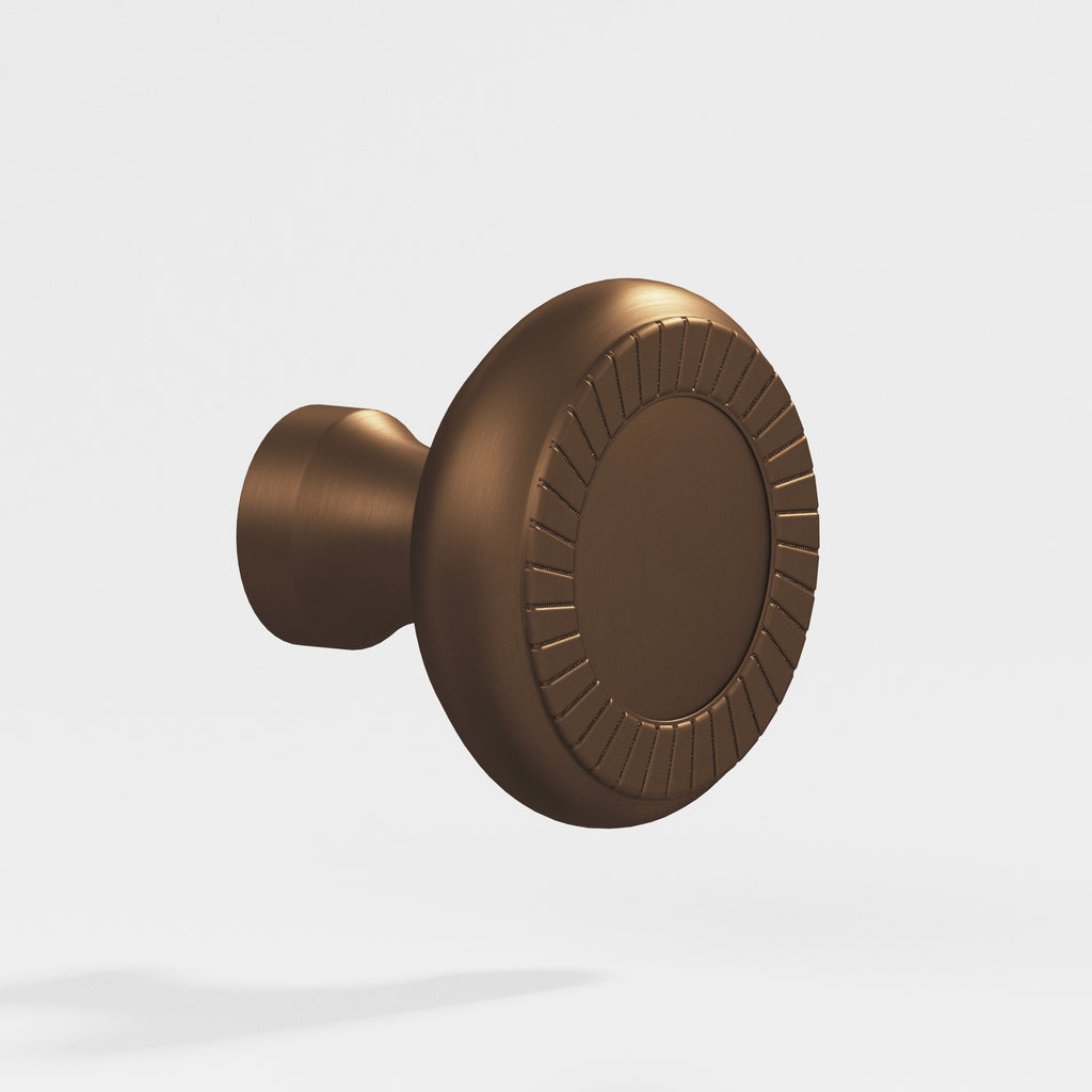 Colonial Bronze Series 655 1.1875" Round Roped Cabinet Knob Matte Oil Rubbed Bronze / 1.1875"