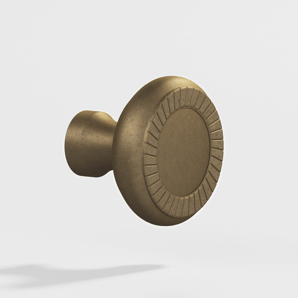 Colonial Bronze Series 655 1.1875" Round Roped Cabinet Knob Distressed Oil Rubbed Bronze / 1.1875"
