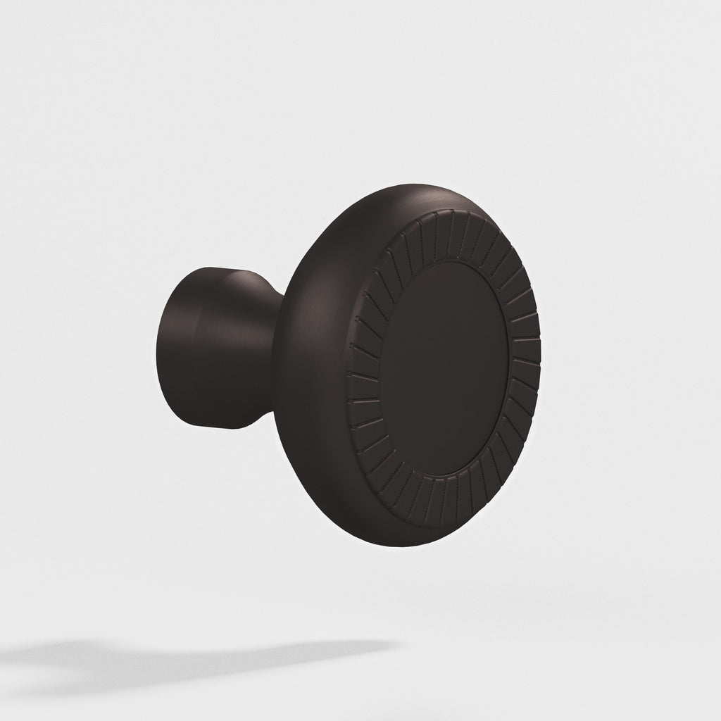 Colonial Bronze Series 655 1.1875" Round Roped Cabinet Knob Matte Dark Statuary Bronze / 1.1875"