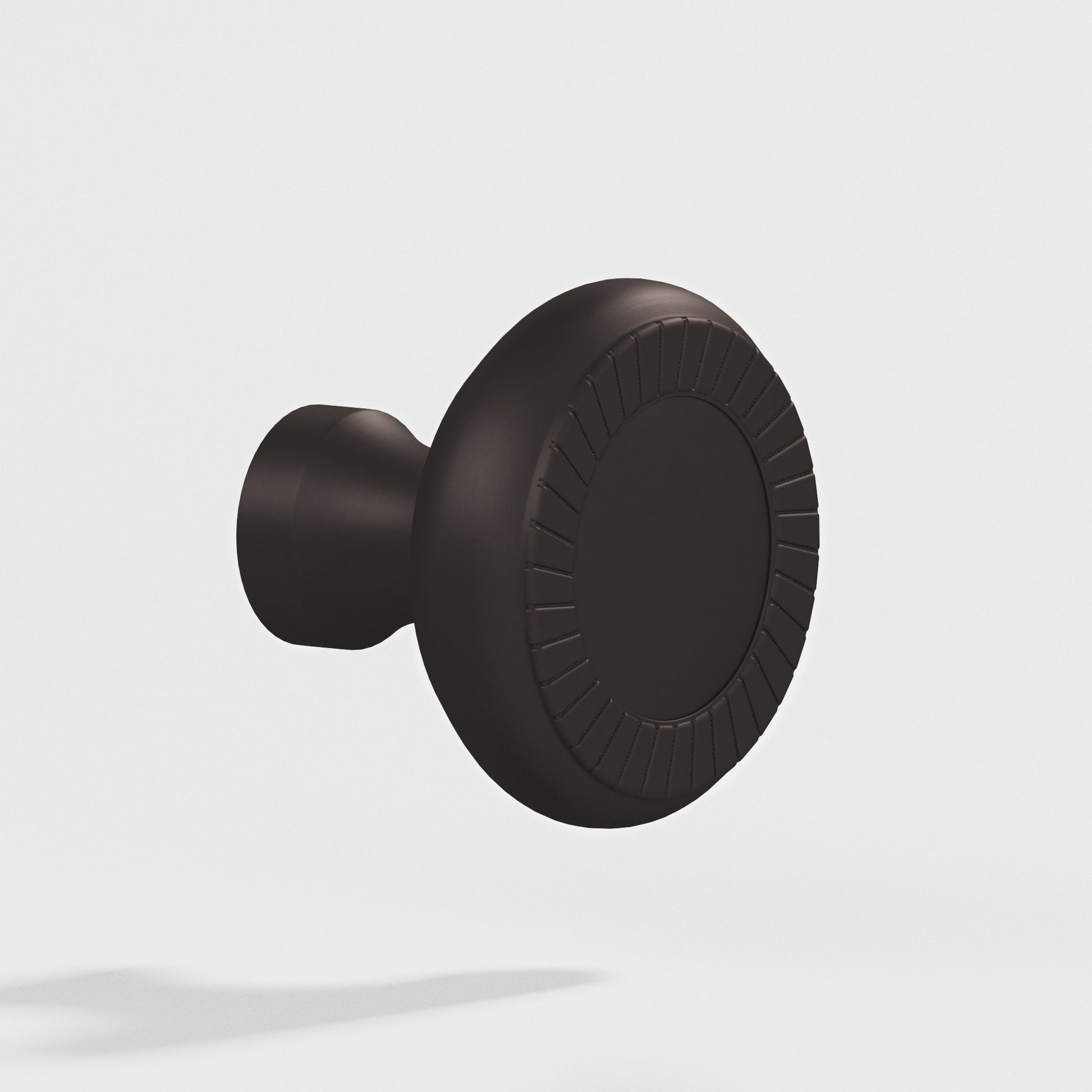 Colonial Bronze Series 657 1.4375" Round Roped Cabinet Knob Back-To-Back Shower Kit Matte Dark Statuary Bronze / 1.4375"
