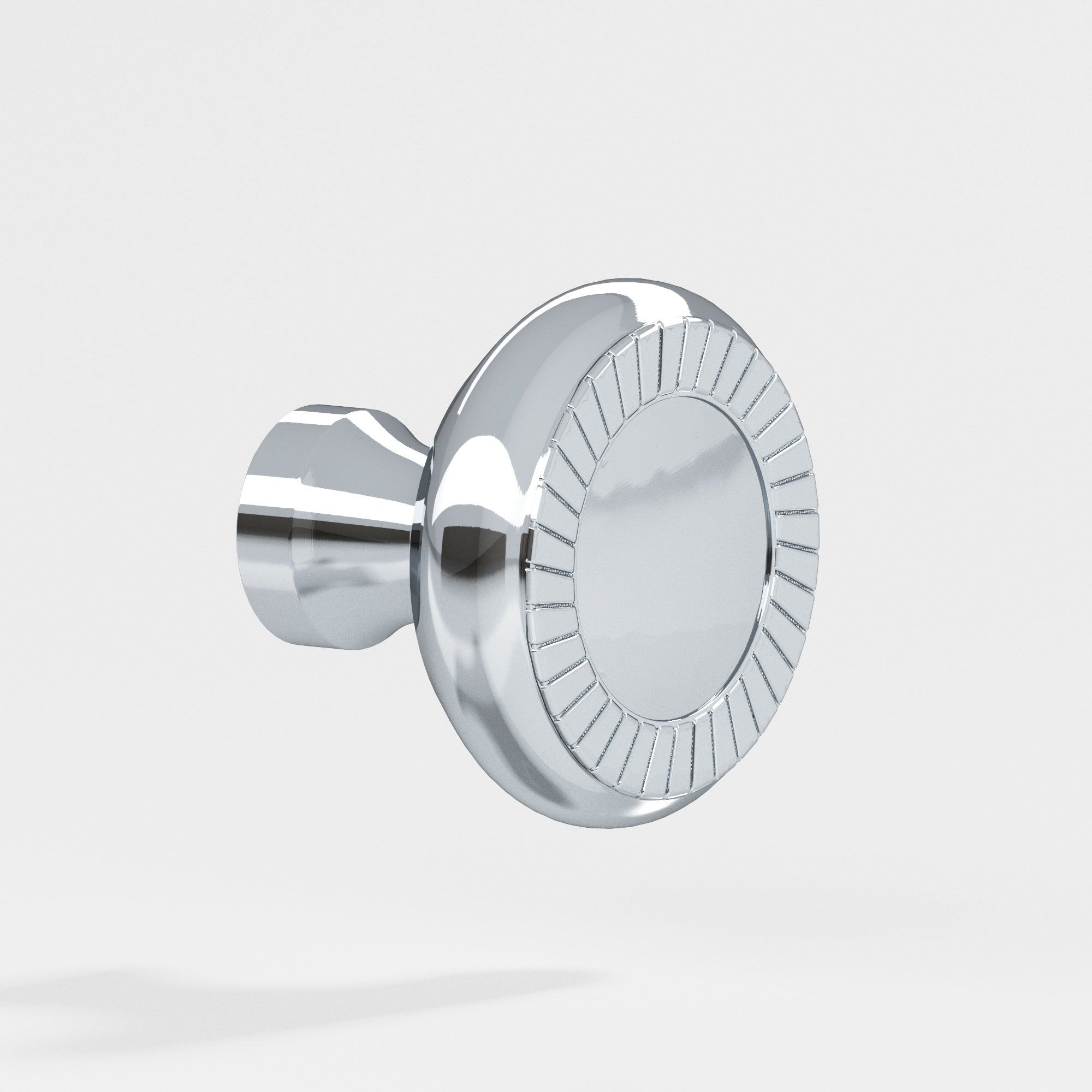 Colonial Bronze Series 657 1.4375" Round Roped Cabinet Knob Back-To-Back Shower Kit Polished Chrome / 1.4375"