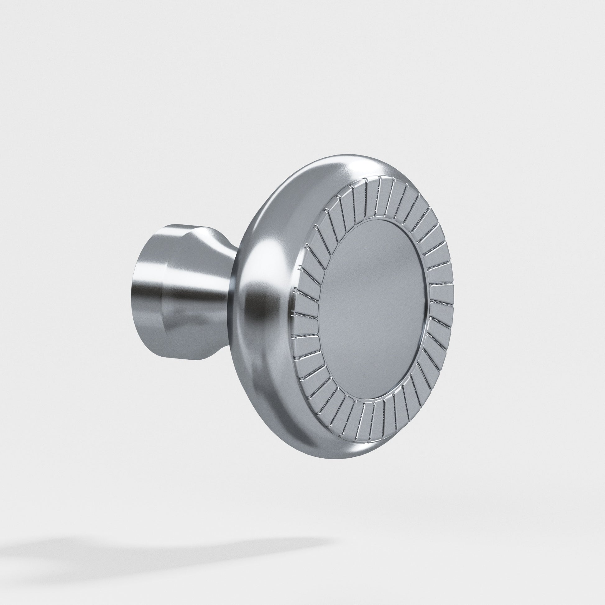 Colonial Bronze Series 657 1.4375" Round Roped Cabinet Knob Back-To-Back Shower Kit Satin Chrome / 1.4375"