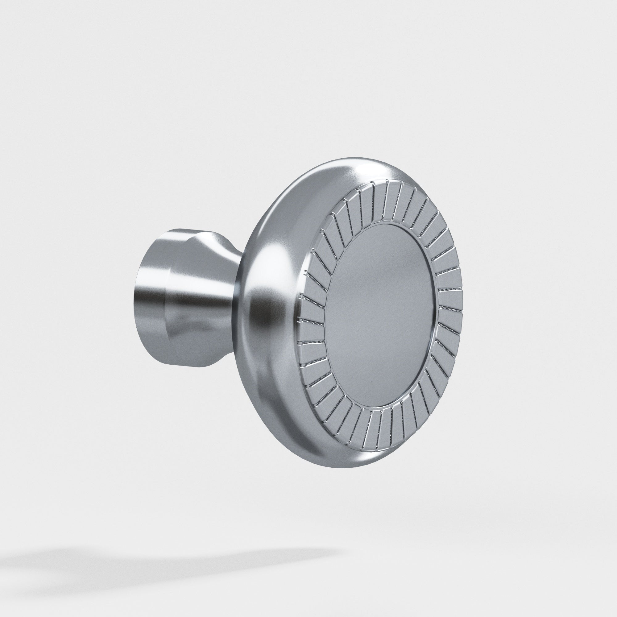 Colonial Bronze Series 657 1.4375" Round Roped Cabinet Knob Back-To-Back Shower Kit Satin Chrome / 1.4375"