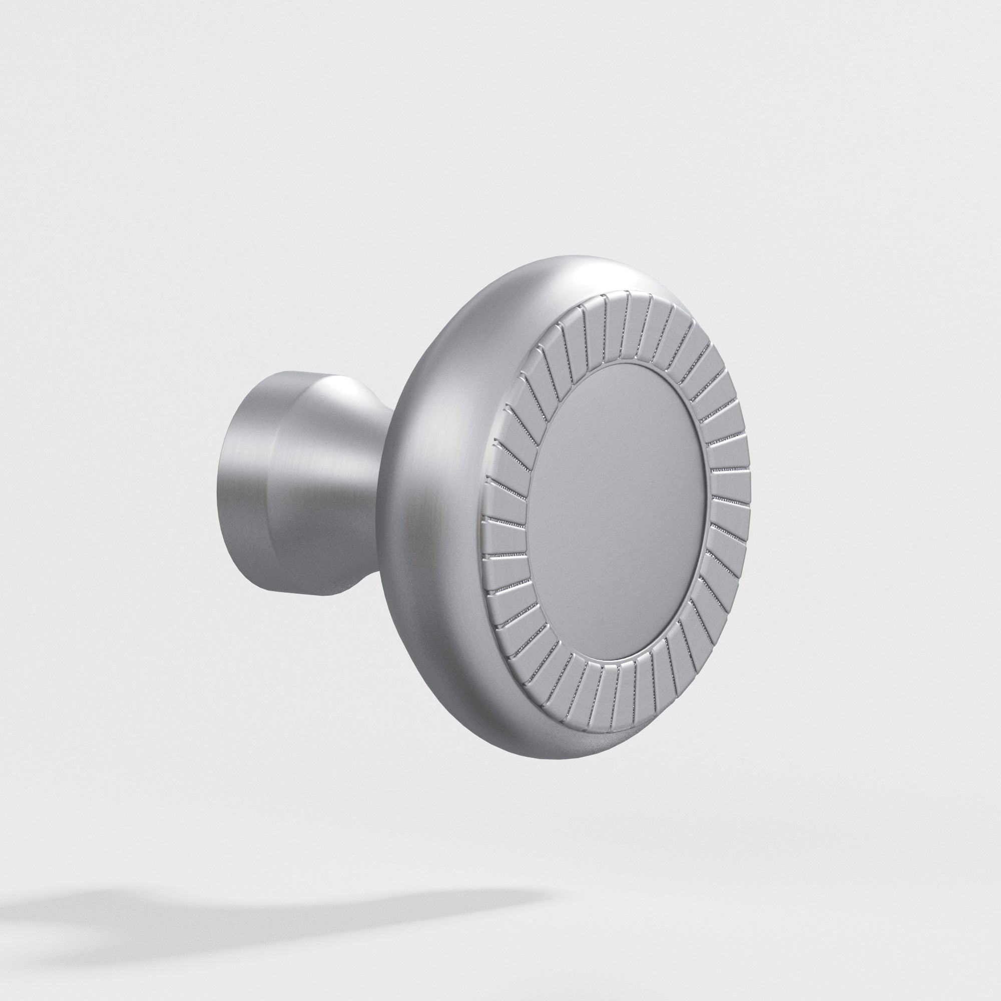 Colonial Bronze Series 655 1.1875" Round Roped Cabinet Knob Matte Satin Chrome / 1.1875"