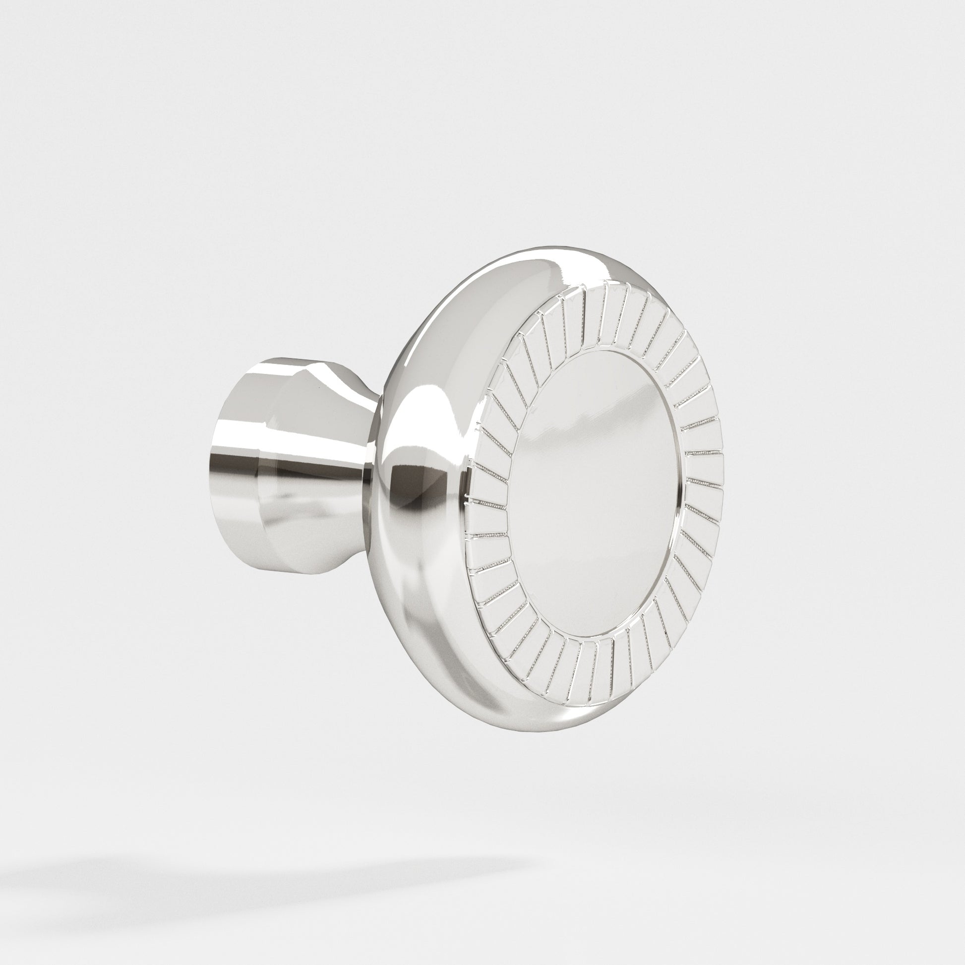 Colonial Bronze Series 655 1.1875" Round Roped Cabinet Knob Polished Nickel / 1.1875"