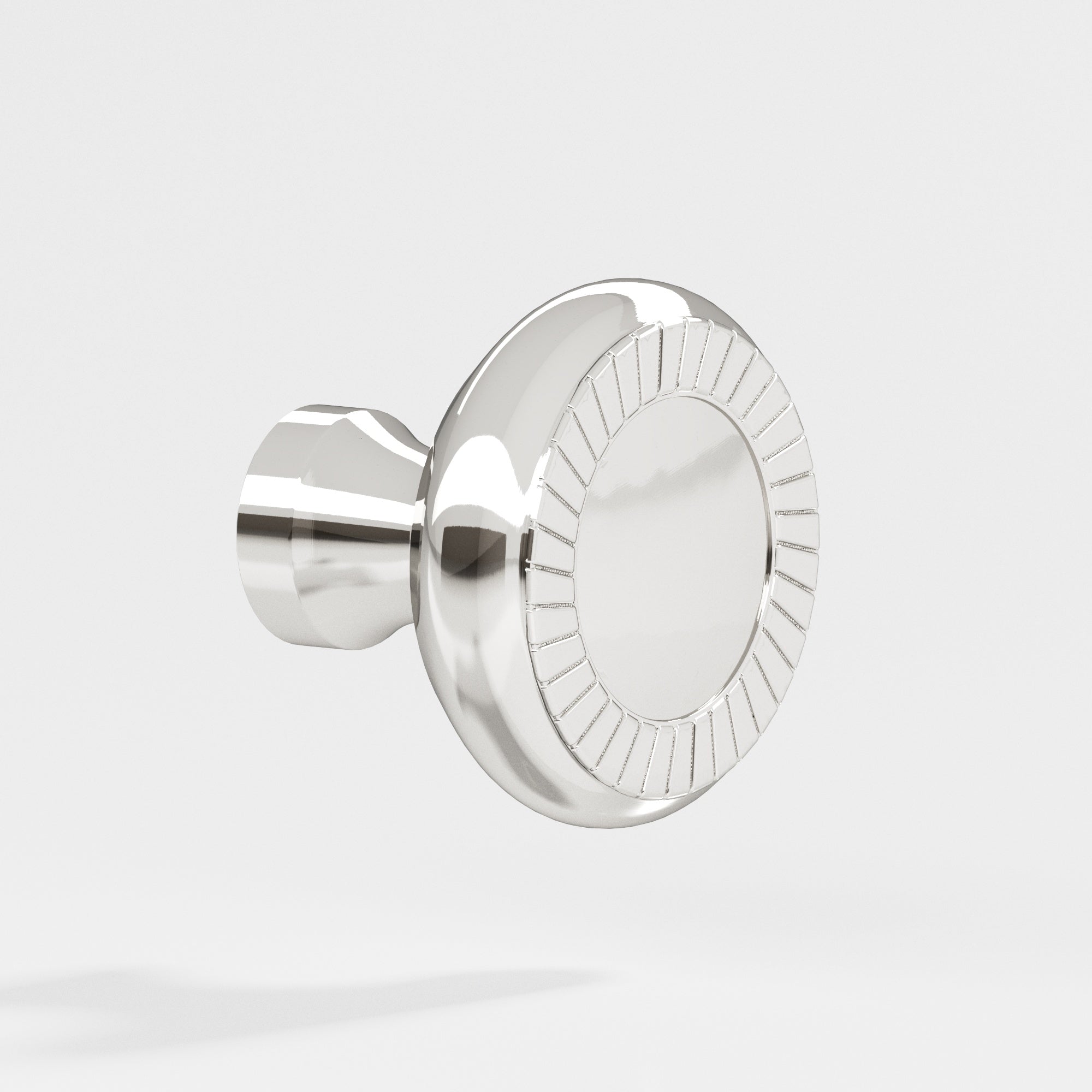 Colonial Bronze Series 655 1.1875" Round Roped Cabinet Knob Polished Nickel / 1.1875"