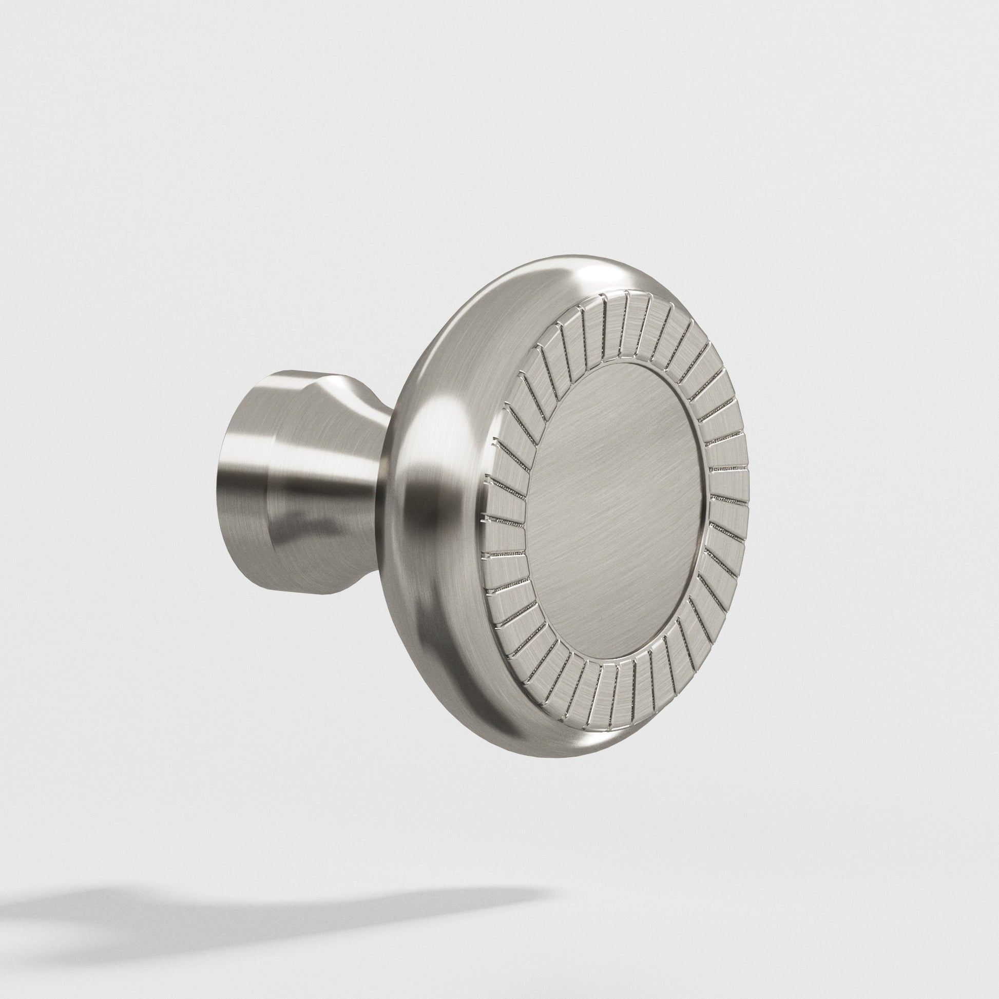 Colonial Bronze Series 655 1.1875" Round Roped Cabinet Knob Satin Nickel / 1.1875"