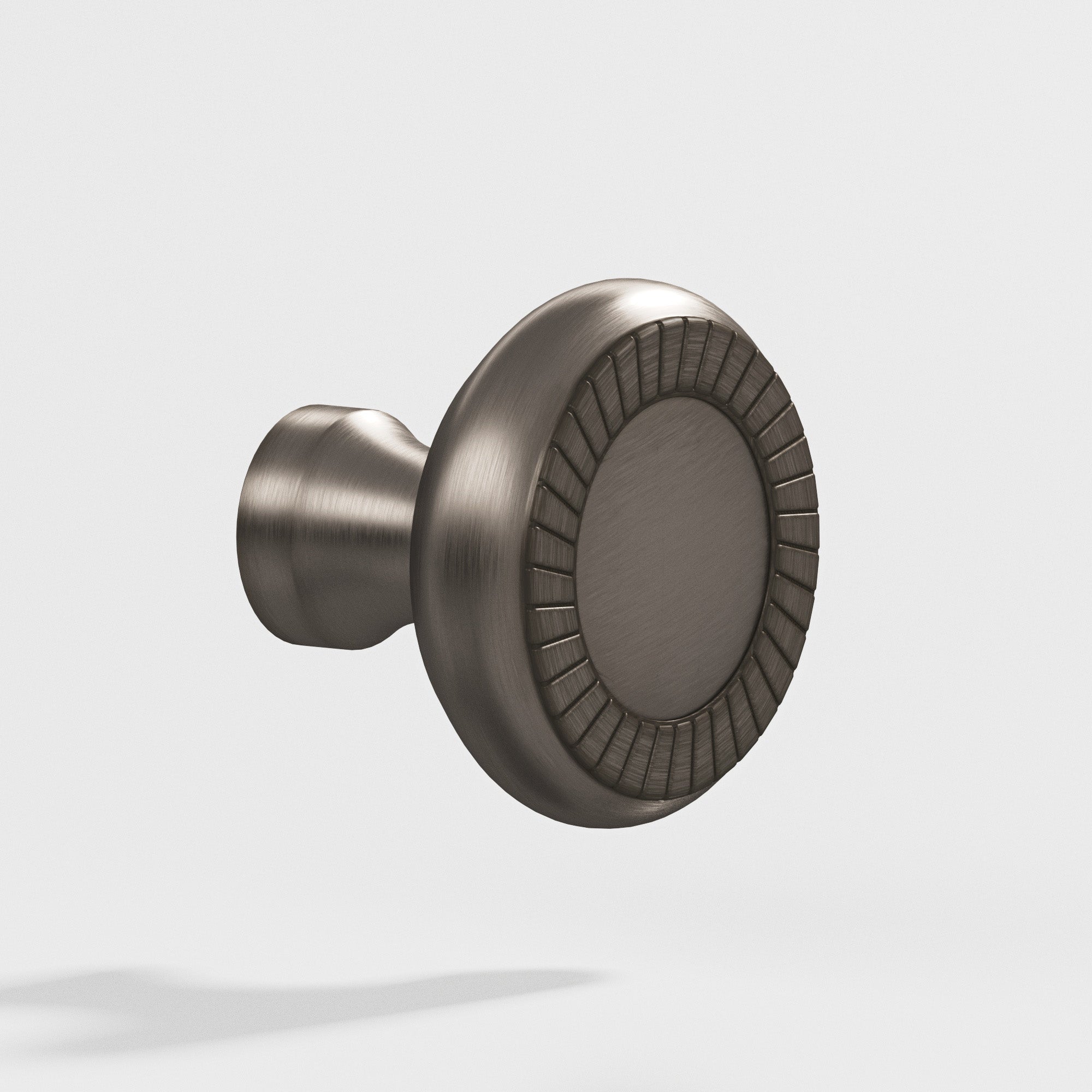 Colonial Bronze Series 655 1.1875" Round Roped Cabinet Knob Pewter / 1.1875"