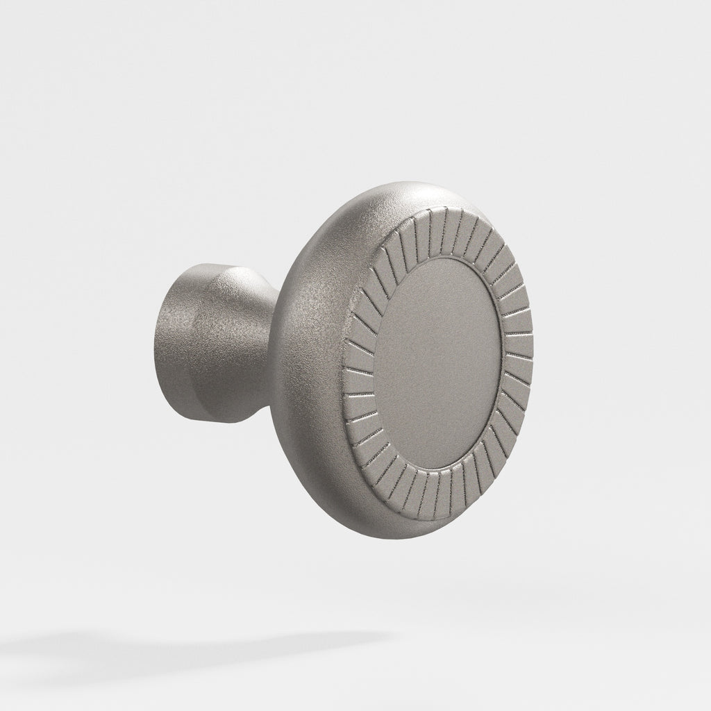 Colonial Bronze Series 655 1.1875" Round Roped Cabinet Knob Frost Nickel™ / 1.1875"