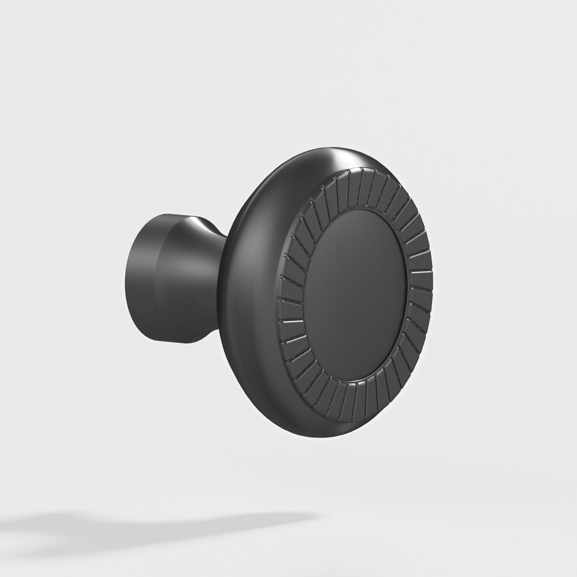 Colonial Bronze Series 657 1.4375" Round Roped Cabinet Knob Back-To-Back Shower Kit Matte Graphite / 1.4375"