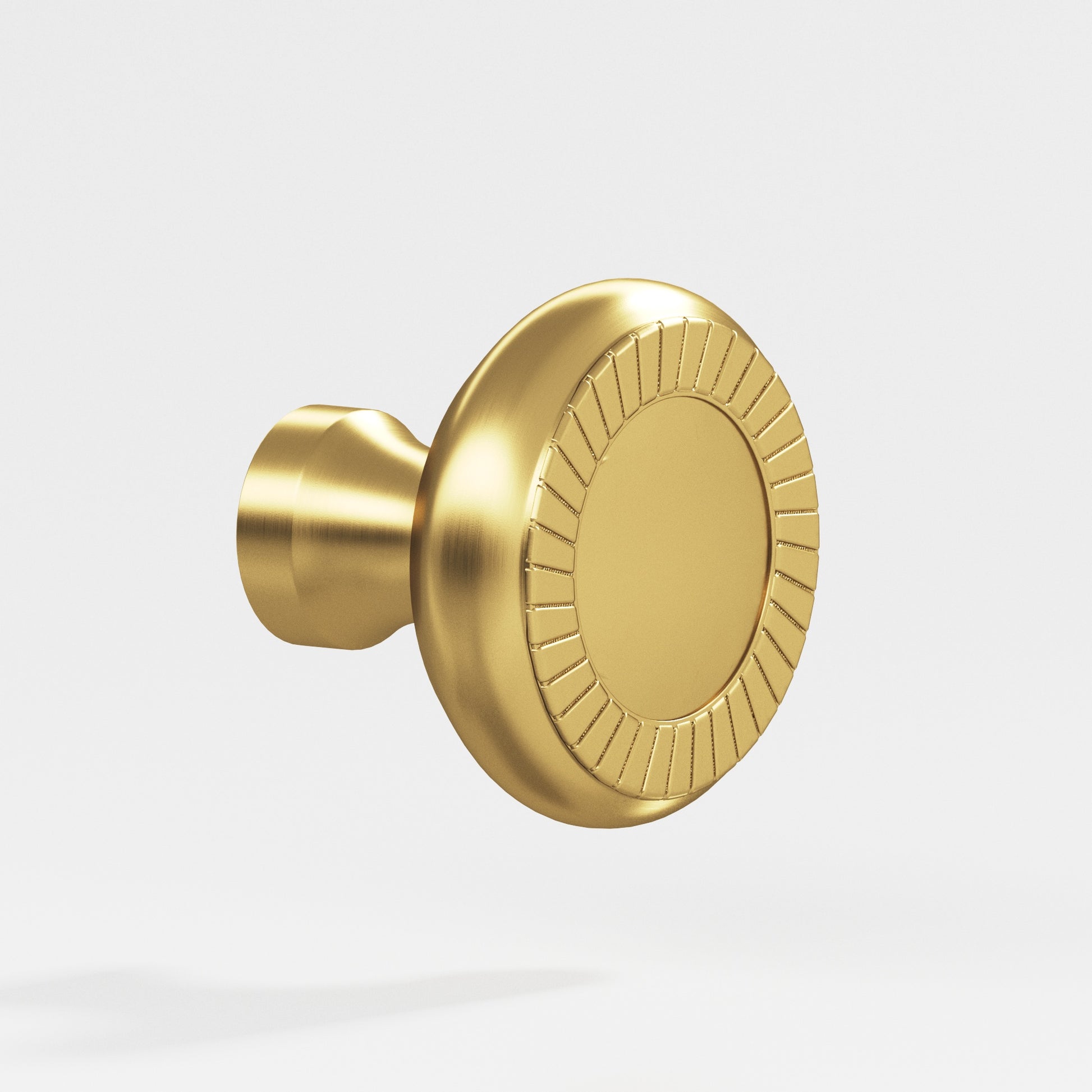 Colonial Bronze Series 657 1.4375" Round Roped Cabinet Knob Back-To-Back Shower Kit Unlacquered Satin Brass / 1.4375"