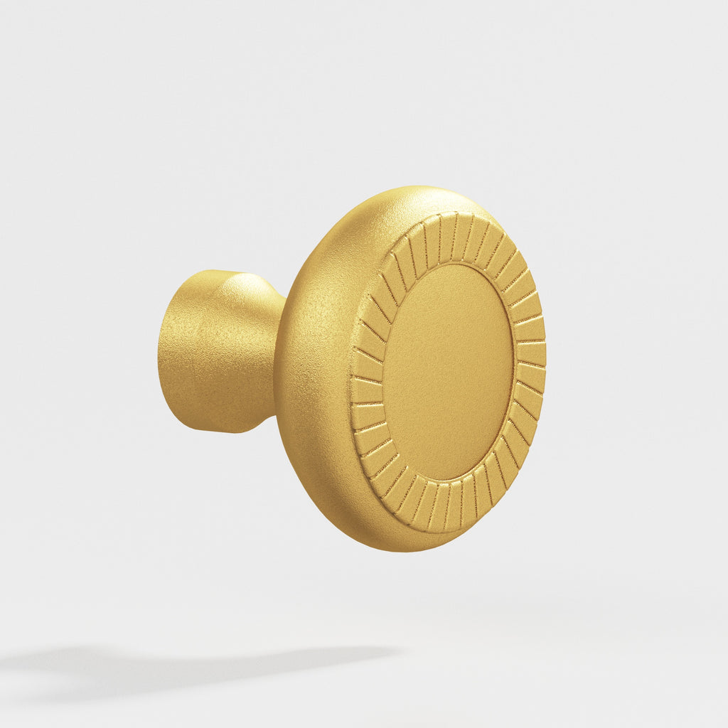 Colonial Bronze Series 655 1.1875" Round Roped Cabinet Knob Frost Brass™ / 1.1875"