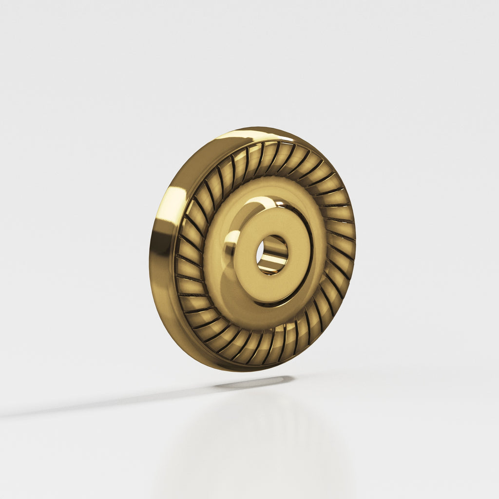 Colonial Bronze Series 658 1.625" Round Roped Backplate Antique Bronze / 1.625"