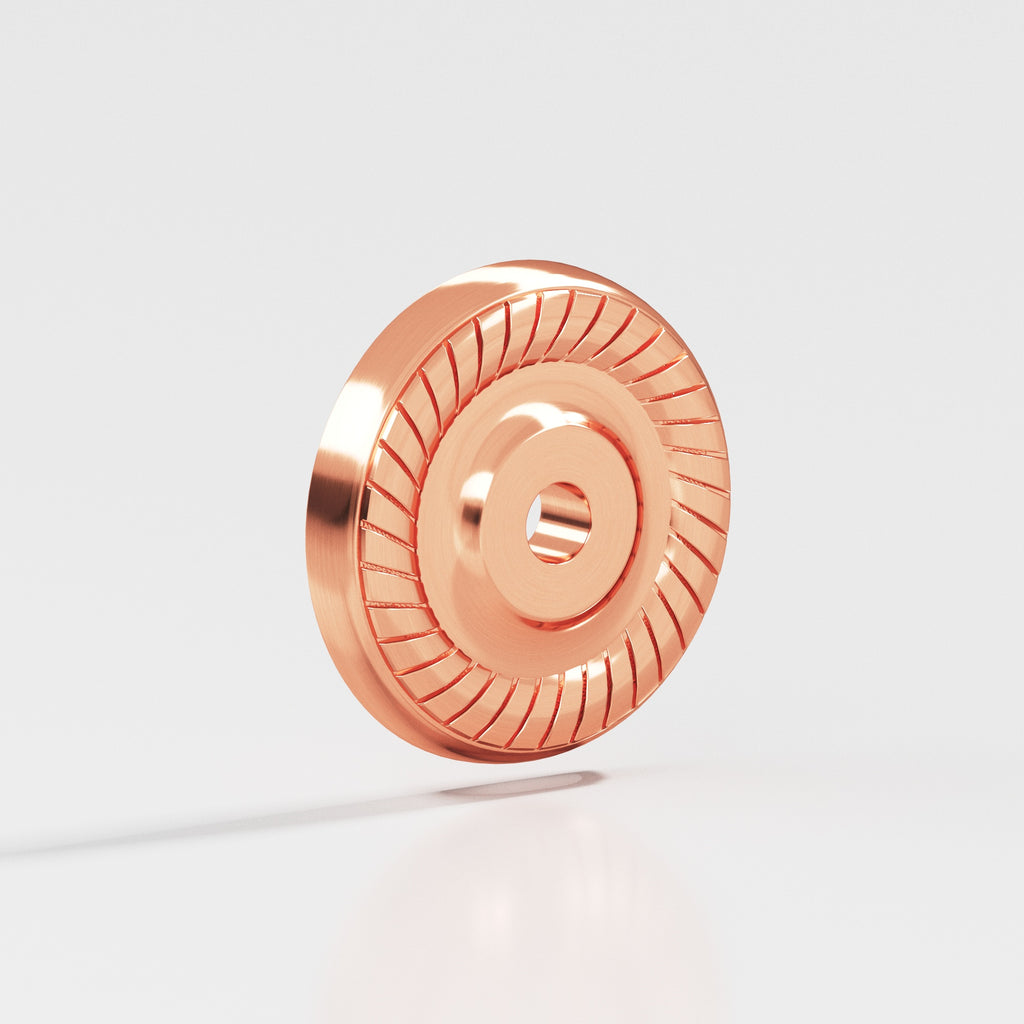 Colonial Bronze Series 656 1.1875" Round Roped Backplate Satin Copper / 1.1875"