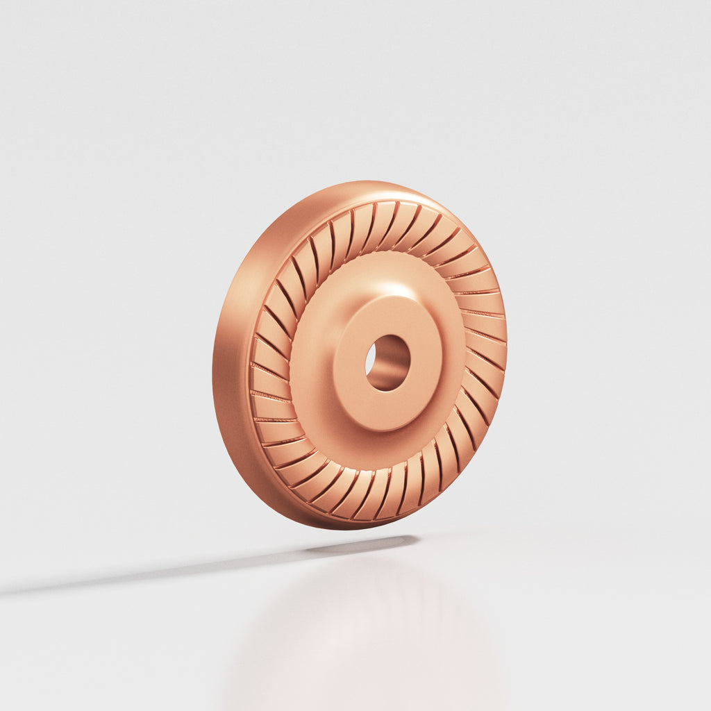 Colonial Bronze Series 656 1.1875" Round Roped Backplate Matte Satin Copper / 1.1875"