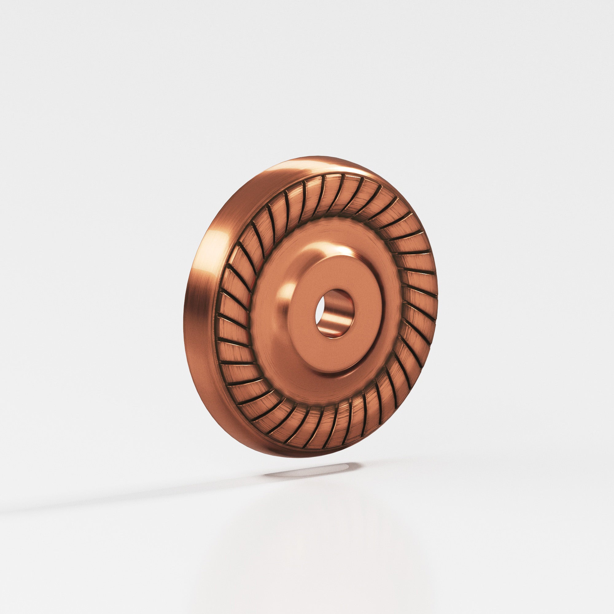 Colonial Bronze Series 658 1.625" Round Roped Backplate Antique Copper / 1.625"