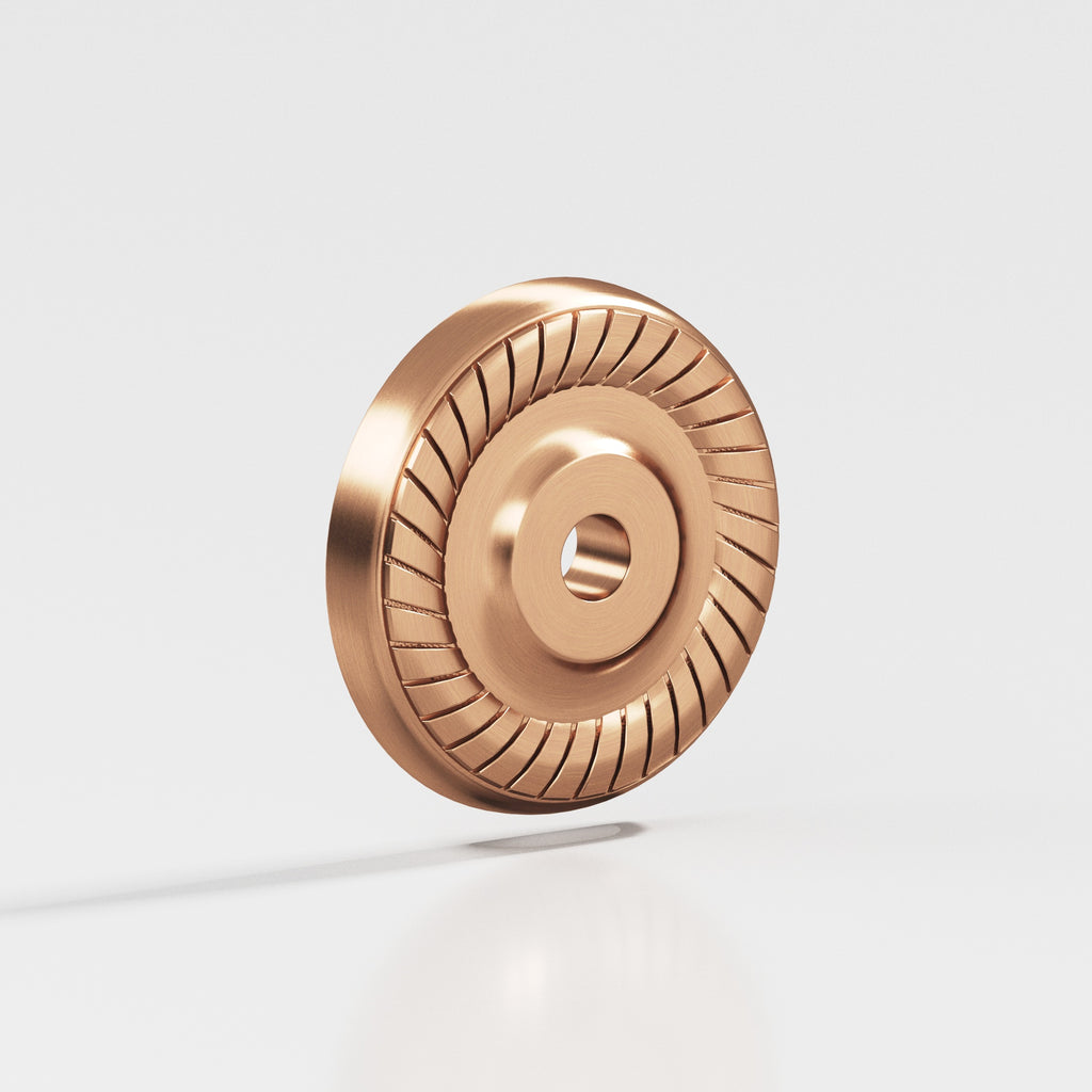 Colonial Bronze Series 656 1.1875" Round Roped Backplate Satin Bronze / 1.1875"