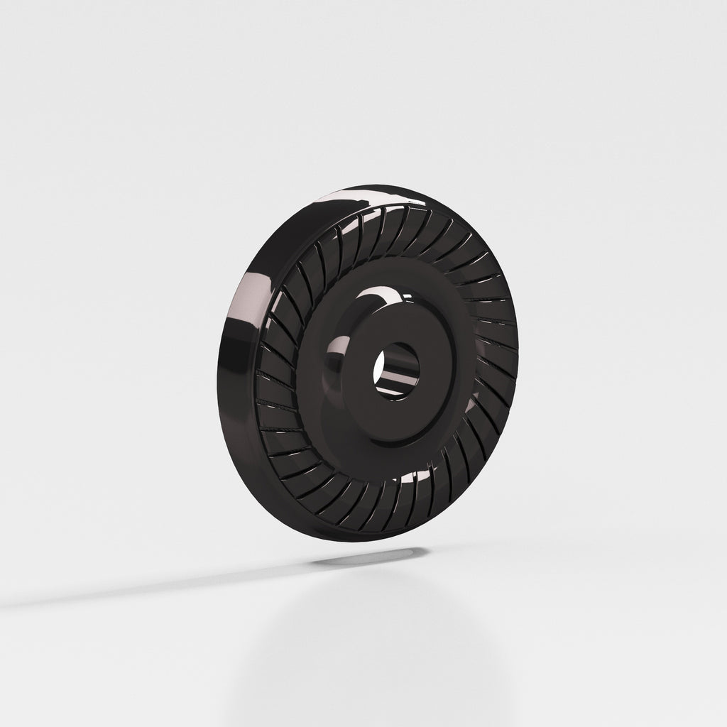 Colonial Bronze Series 656 1.1875" Round Roped Backplate Satin Black / 1.1875"