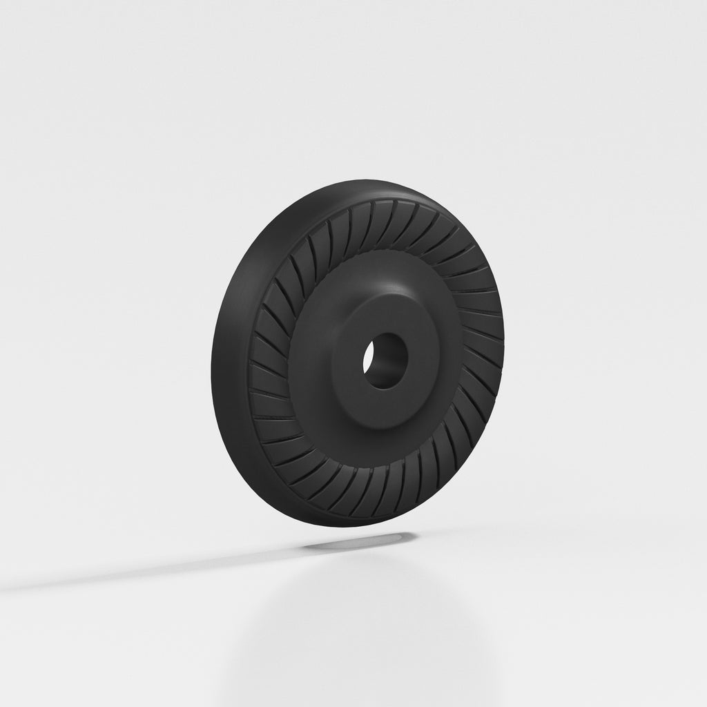 Colonial Bronze Series 656 1.1875" Round Roped Backplate Matte Satin Black / 1.1875"