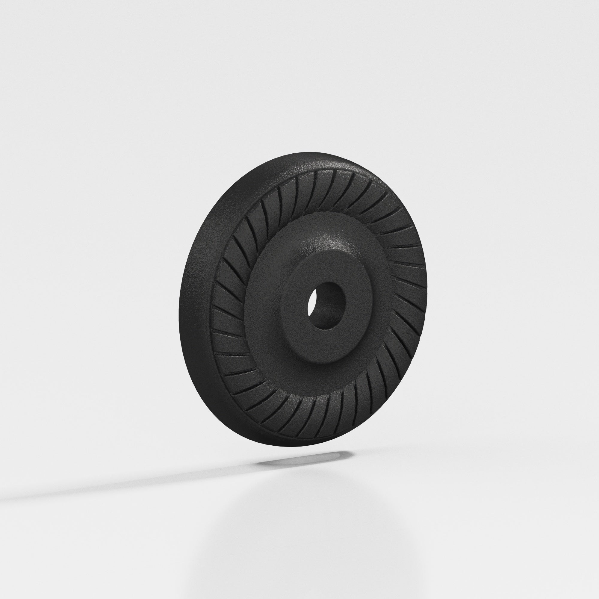 Colonial Bronze Series 656 1.1875" Round Roped Backplate Frost Black™ / 1.1875"