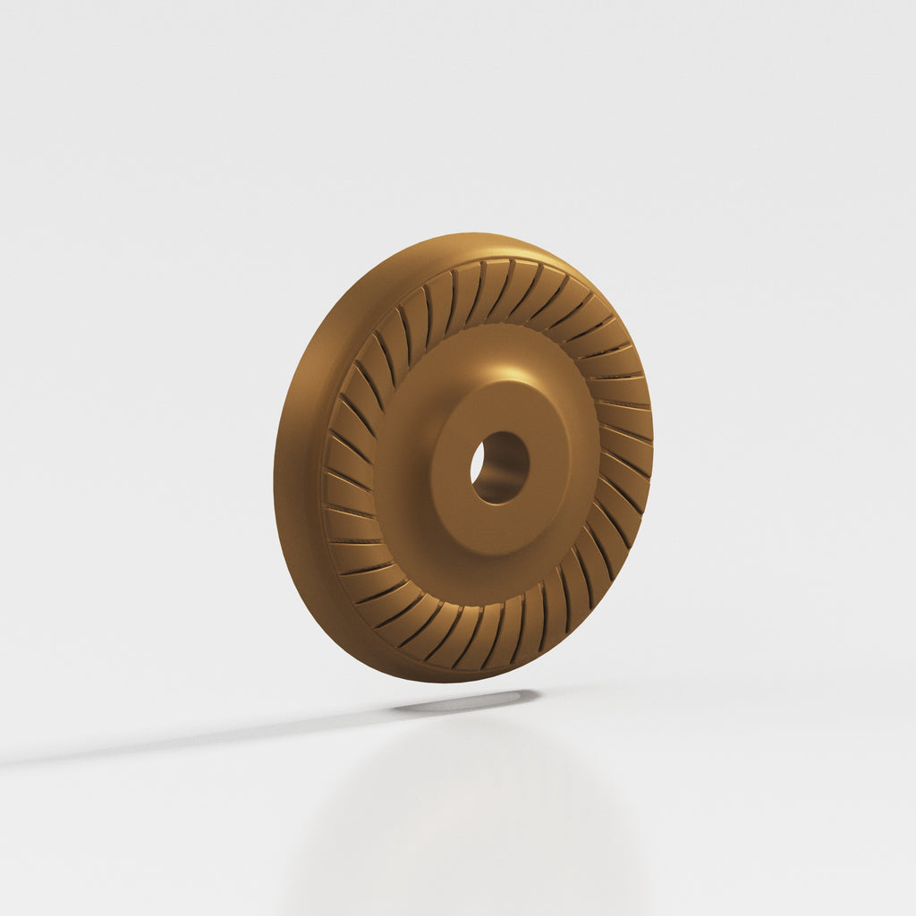 Colonial Bronze Series 656 1.1875" Round Roped Backplate Matte Light Statuary Bronze / 1.1875"