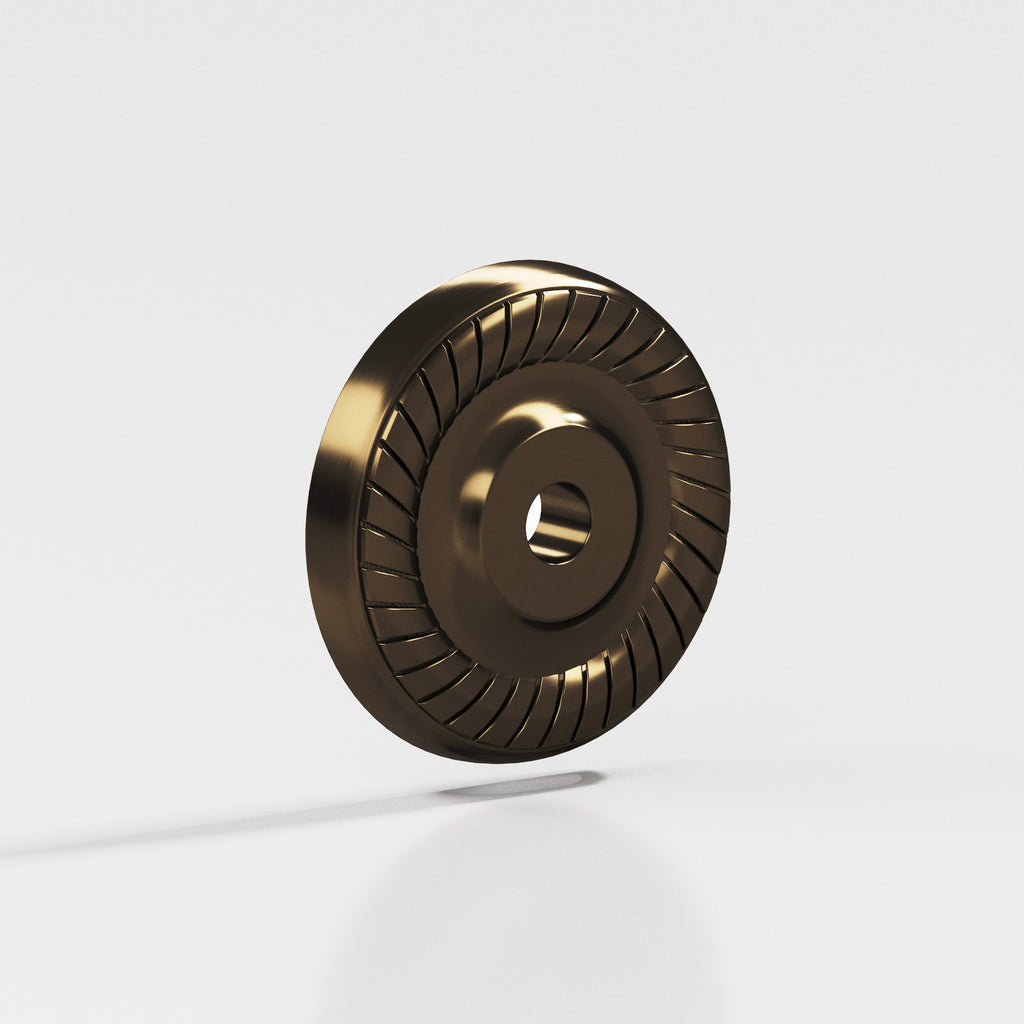 Colonial Bronze Series 656 1.1875" Round Roped Backplate Oil Rubbed Bronze / 1.1875"