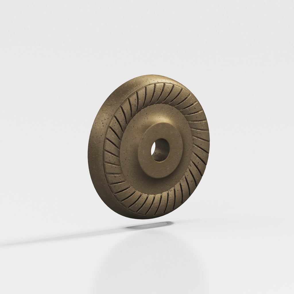 Colonial Bronze Series 656 1.1875" Round Roped Backplate Distressed Oil Rubbed Bronze / 1.1875"