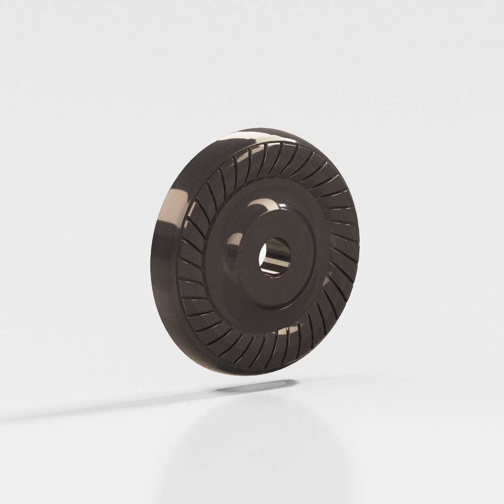 Colonial Bronze Series 656 1.1875" Round Roped Backplate Dark Statuary Bronze / 1.1875"