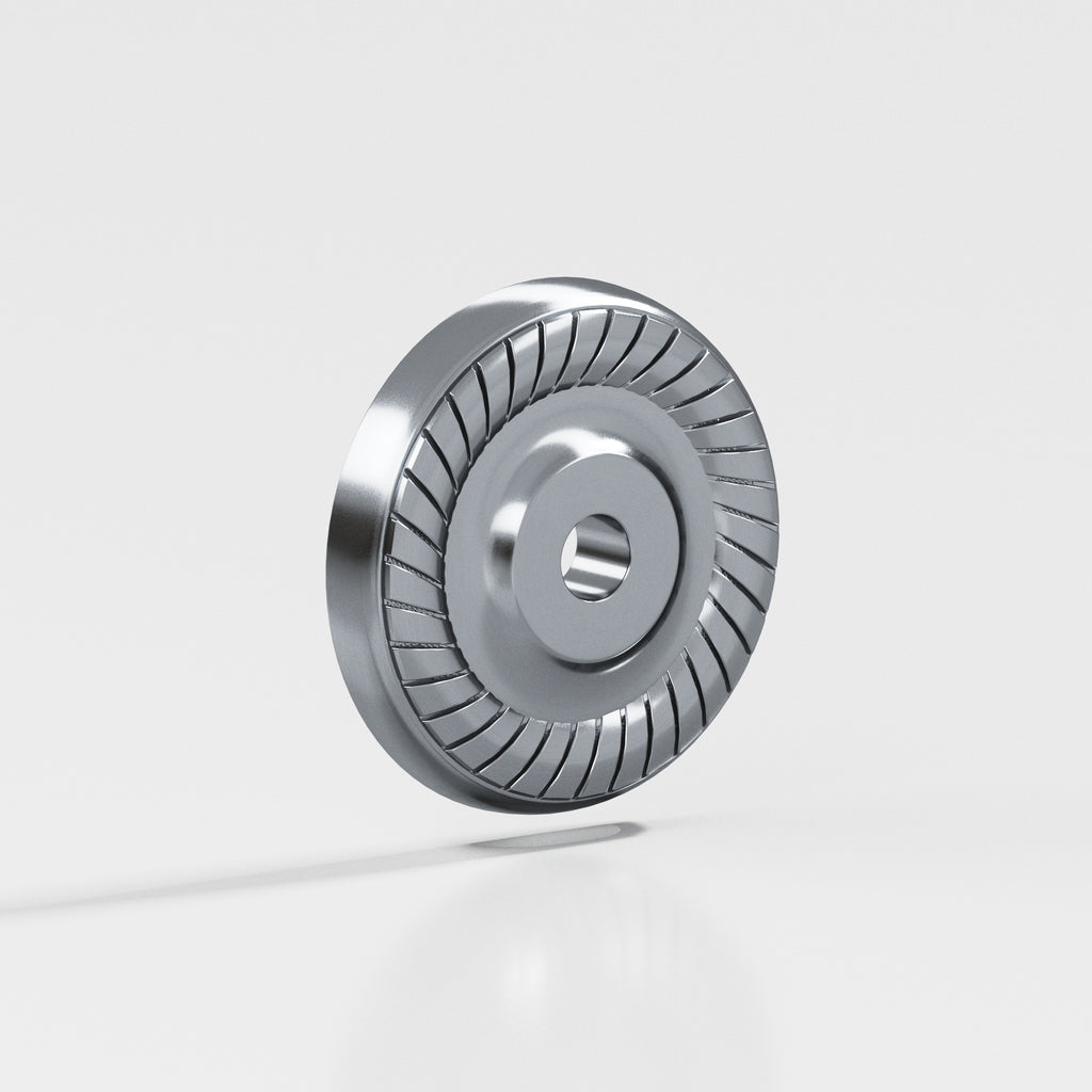 Colonial Bronze Series 658 1.625" Round Roped Backplate Satin Chrome / 1.625"
