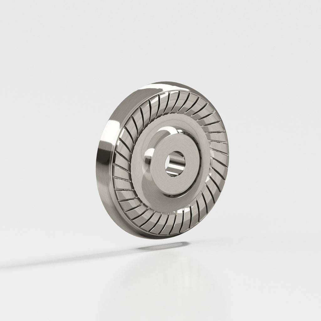 Colonial Bronze Series 658 1.625" Round Roped Backplate Nickel Stainless / 1.625"