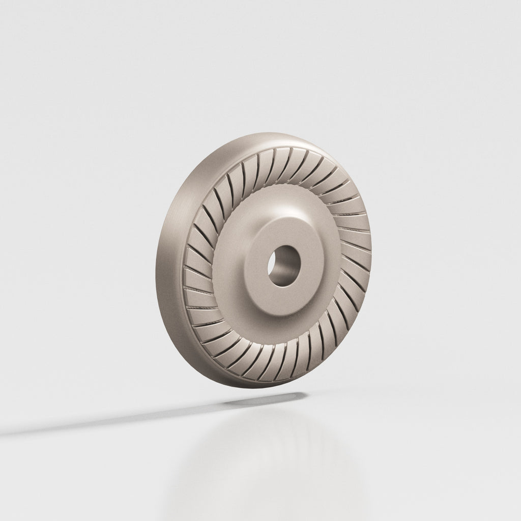 Colonial Bronze Series 656 1.1875" Round Roped Backplate Matte Satin Nickel / 1.1875"