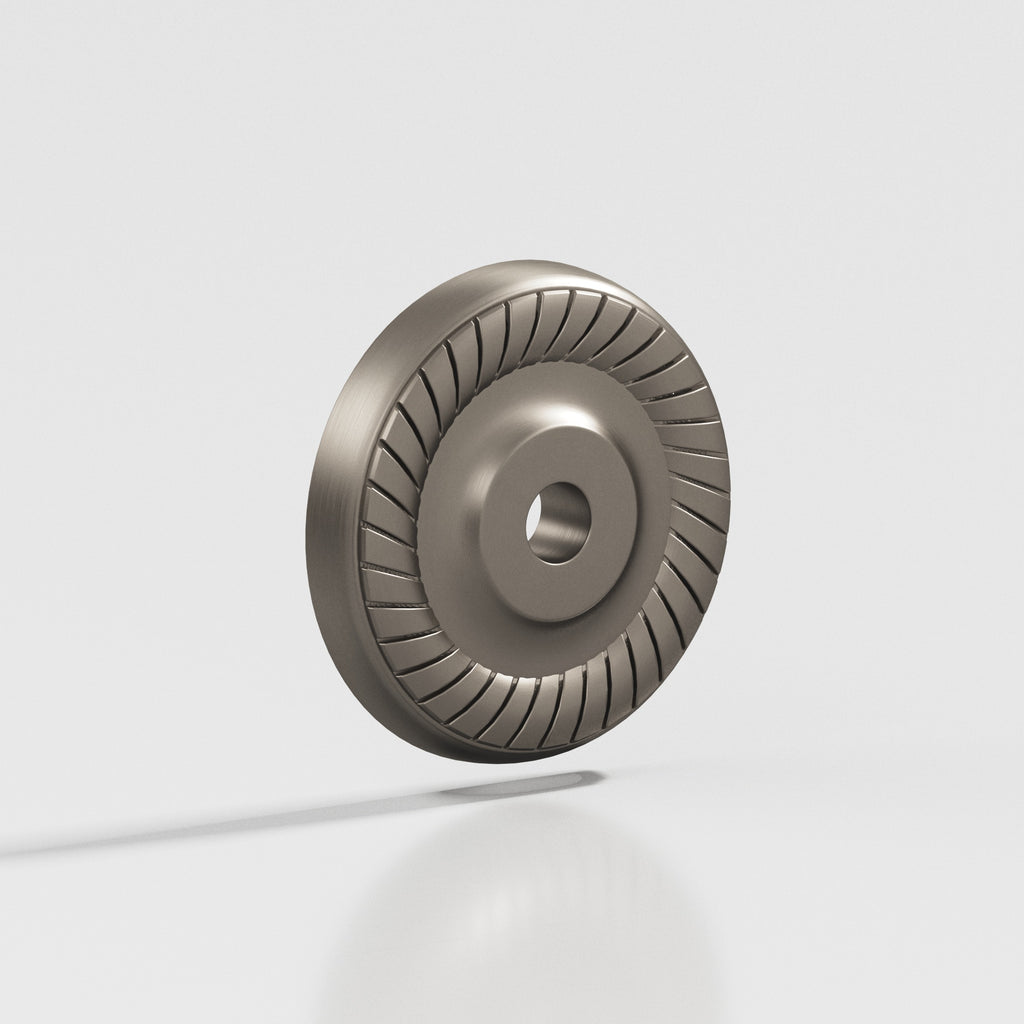 Colonial Bronze Series 658 1.625" Round Roped Backplate Matte Pewter / 1.625"
