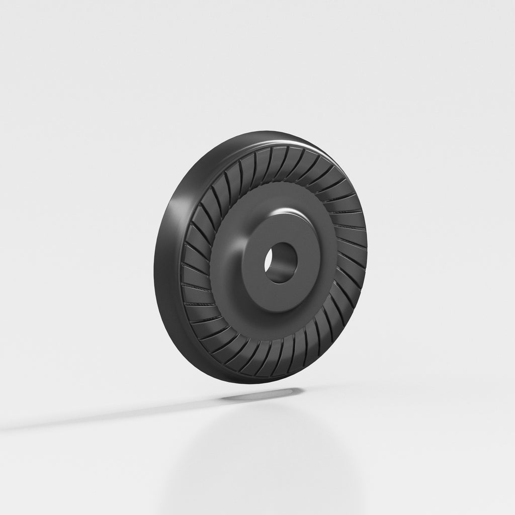 Colonial Bronze Series 658 1.625" Round Roped Backplate Matte Graphite / 1.625"