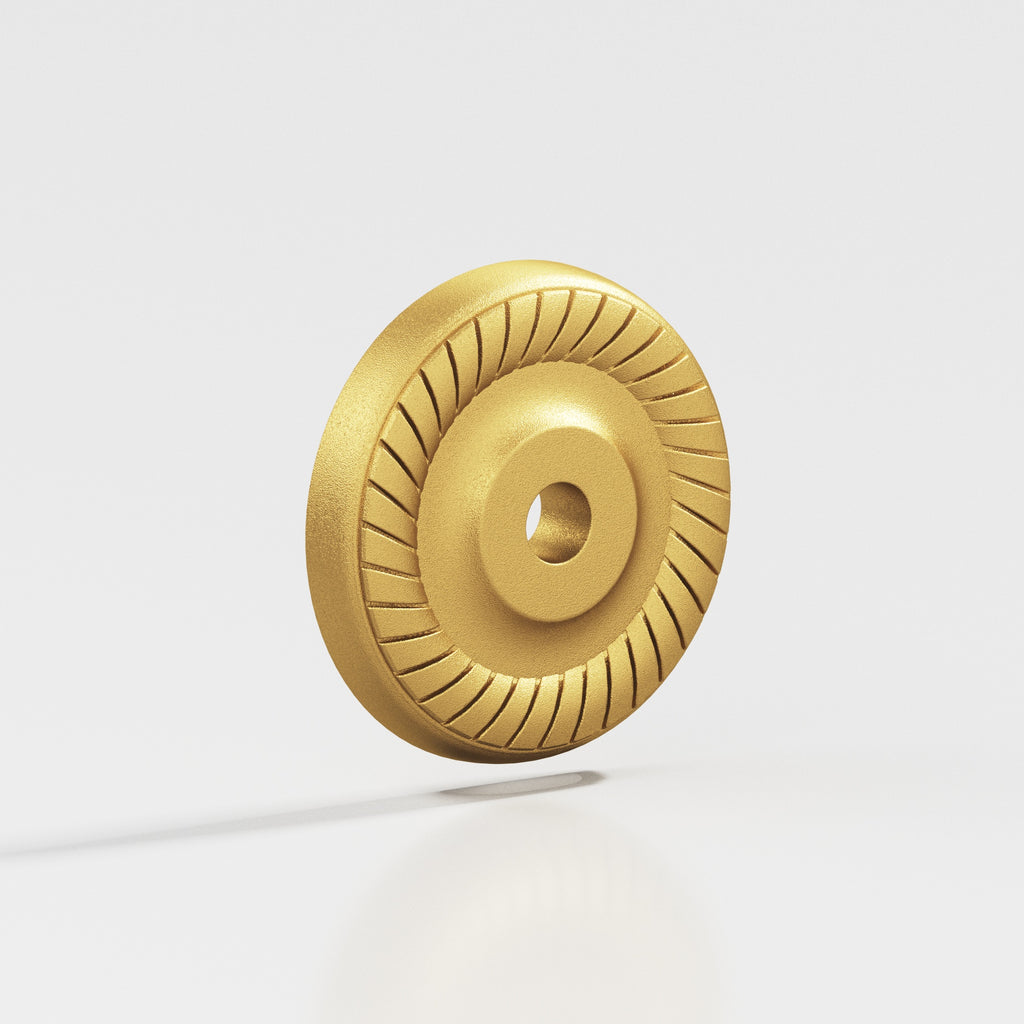 Colonial Bronze Series 656 1.1875" Round Roped Backplate Frost Brass™ / 1.1875"