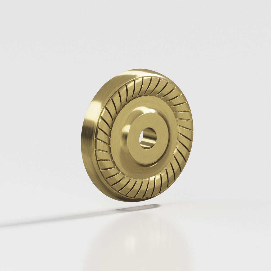 Colonial Bronze Series 658 1.625" Round Roped Backplate Antique Brass / 1.625"