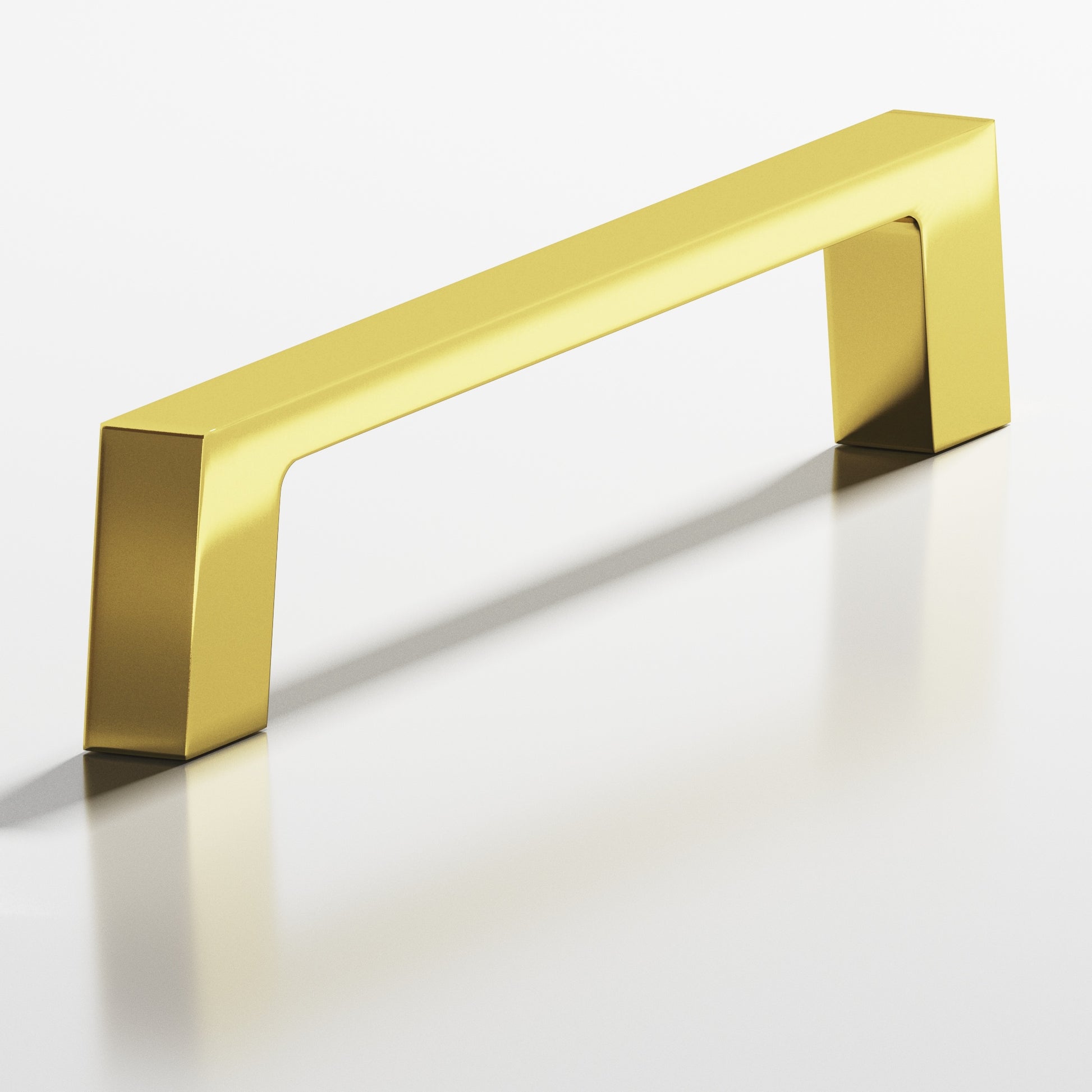 Colonial Bronze Series 741 3.5" Rectangular Cabinet Pull With Tapered Square Legs French Gold / 3.5"