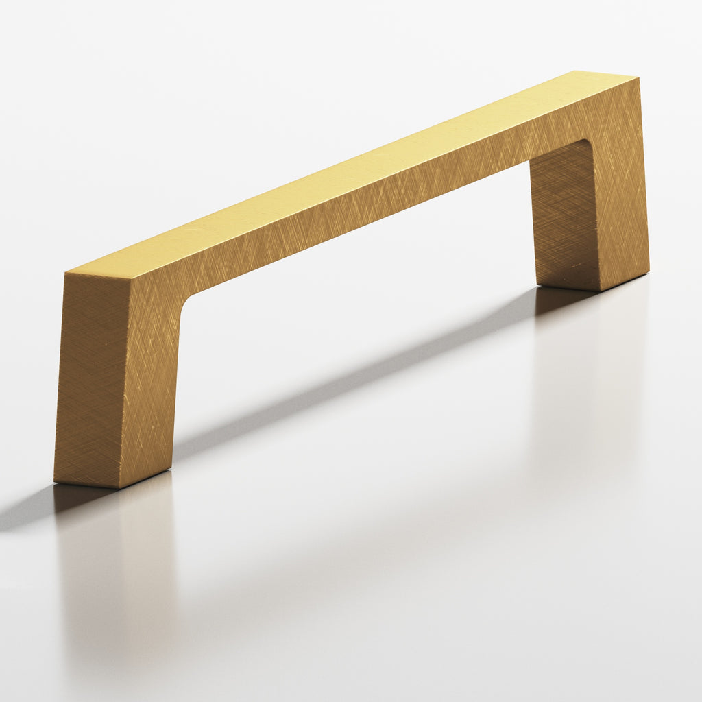 Colonial Bronze Series 741 3" Rectangular Cabinet Pull With Tapered Square Legs Weathered Brass / 3"