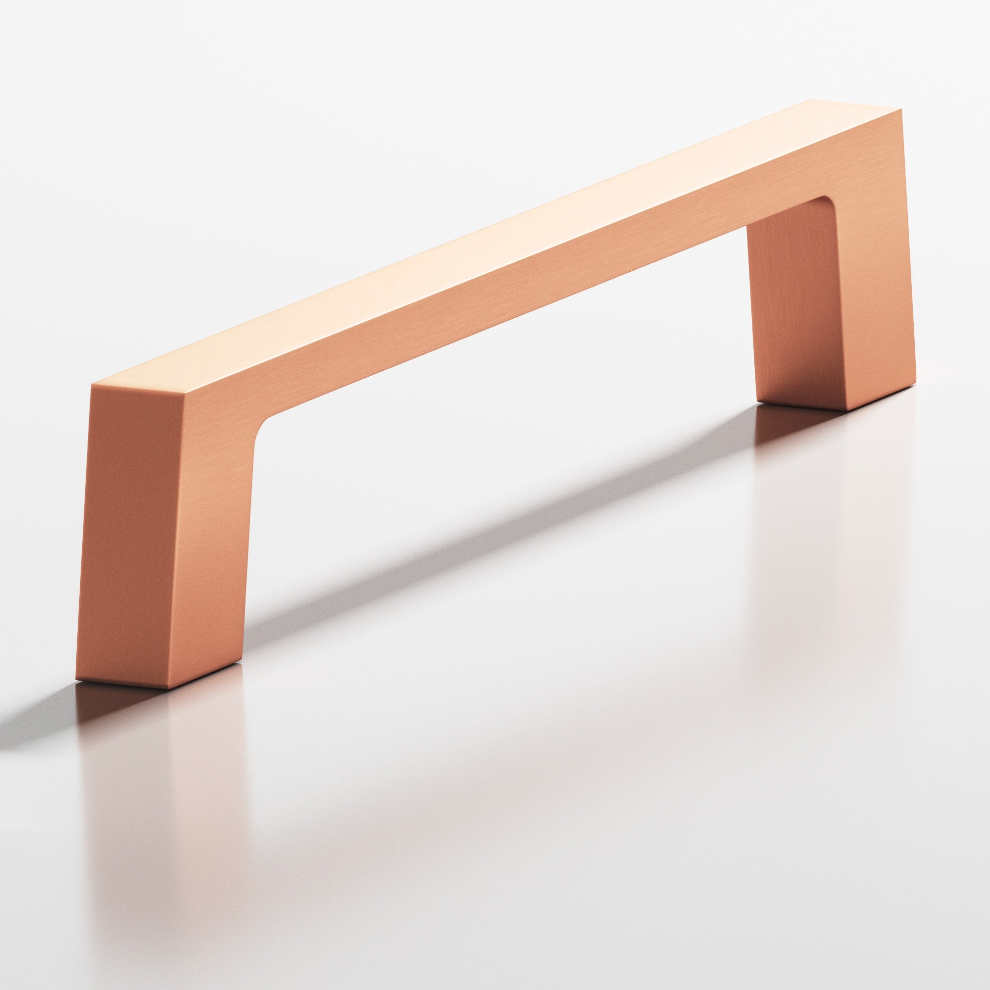 Colonial Bronze Series 741 3.5" Rectangular Cabinet Pull With Tapered Square Legs Matte Satin Copper / 3.5"