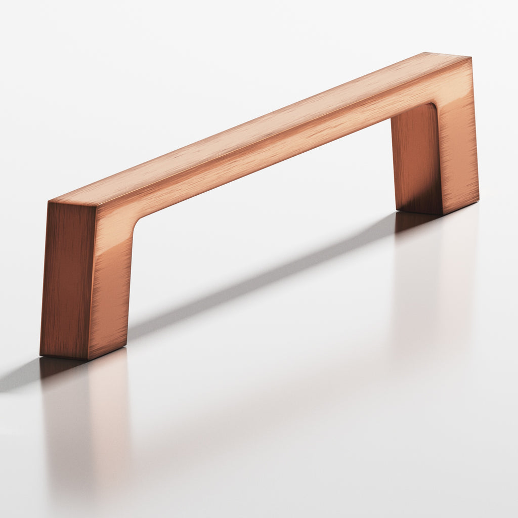 Colonial Bronze Series 741 3" Rectangular Cabinet Pull With Tapered Square Legs Antique Copper / 3"
