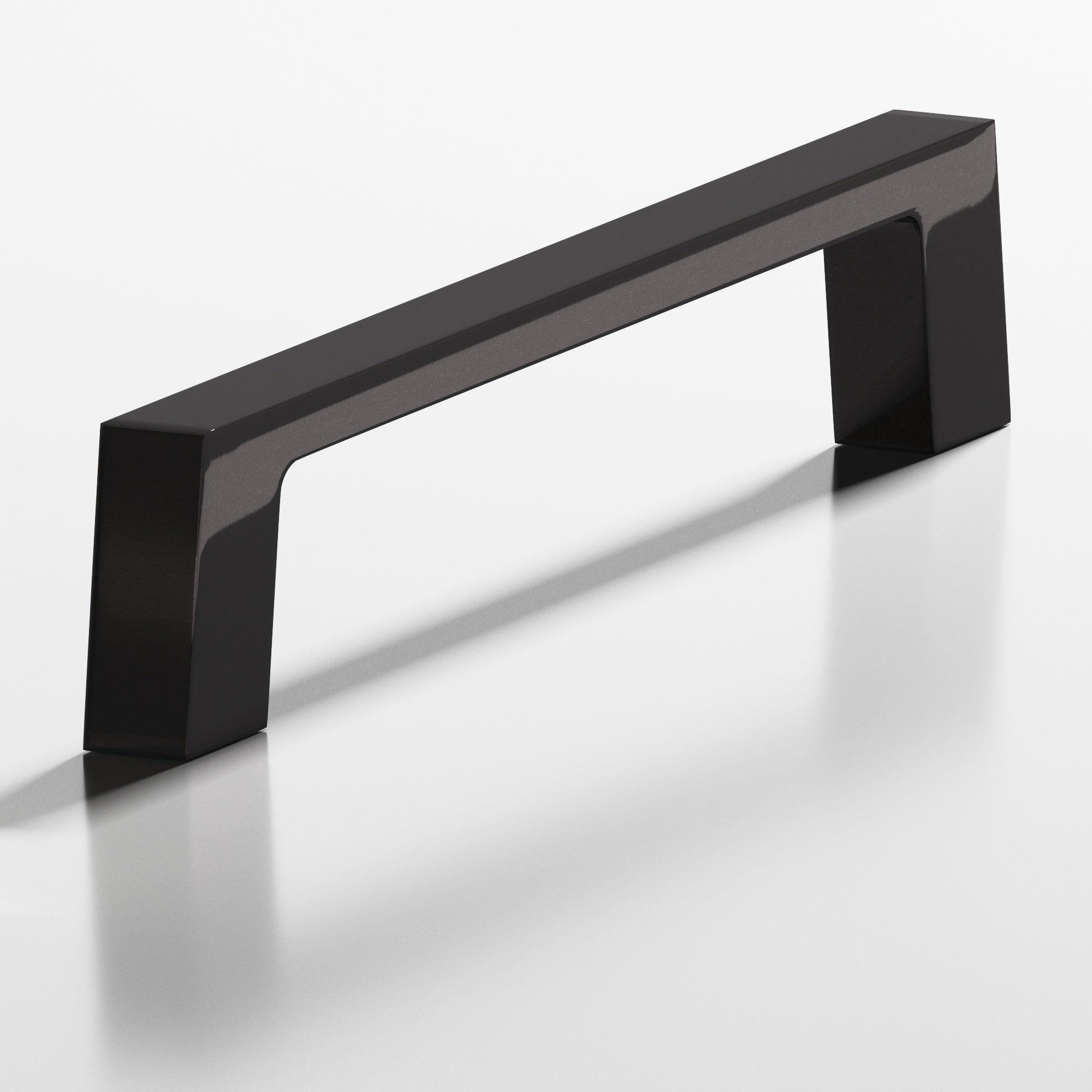 Colonial Bronze Series 661 3" Rectangular Cabinet Pull With Tapered Square Legs Satin Black / 3"