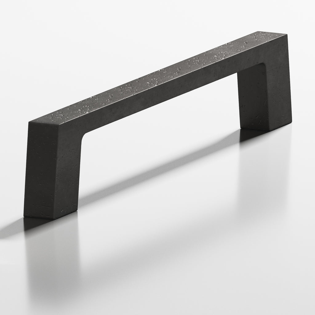 Colonial Bronze Series 741 3" Rectangular Cabinet Pull With Tapered Square Legs Distressed Satin Black / 3"