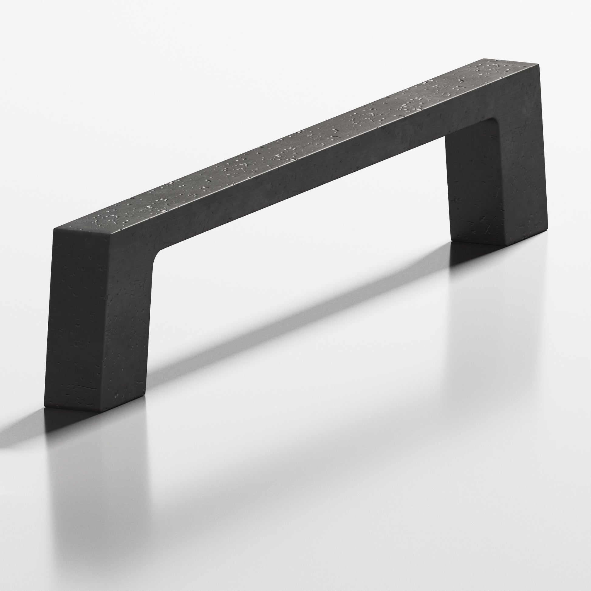 Colonial Bronze Series 741 3.5" Rectangular Cabinet Pull With Tapered Square Legs Distressed Satin Black / 3.5"