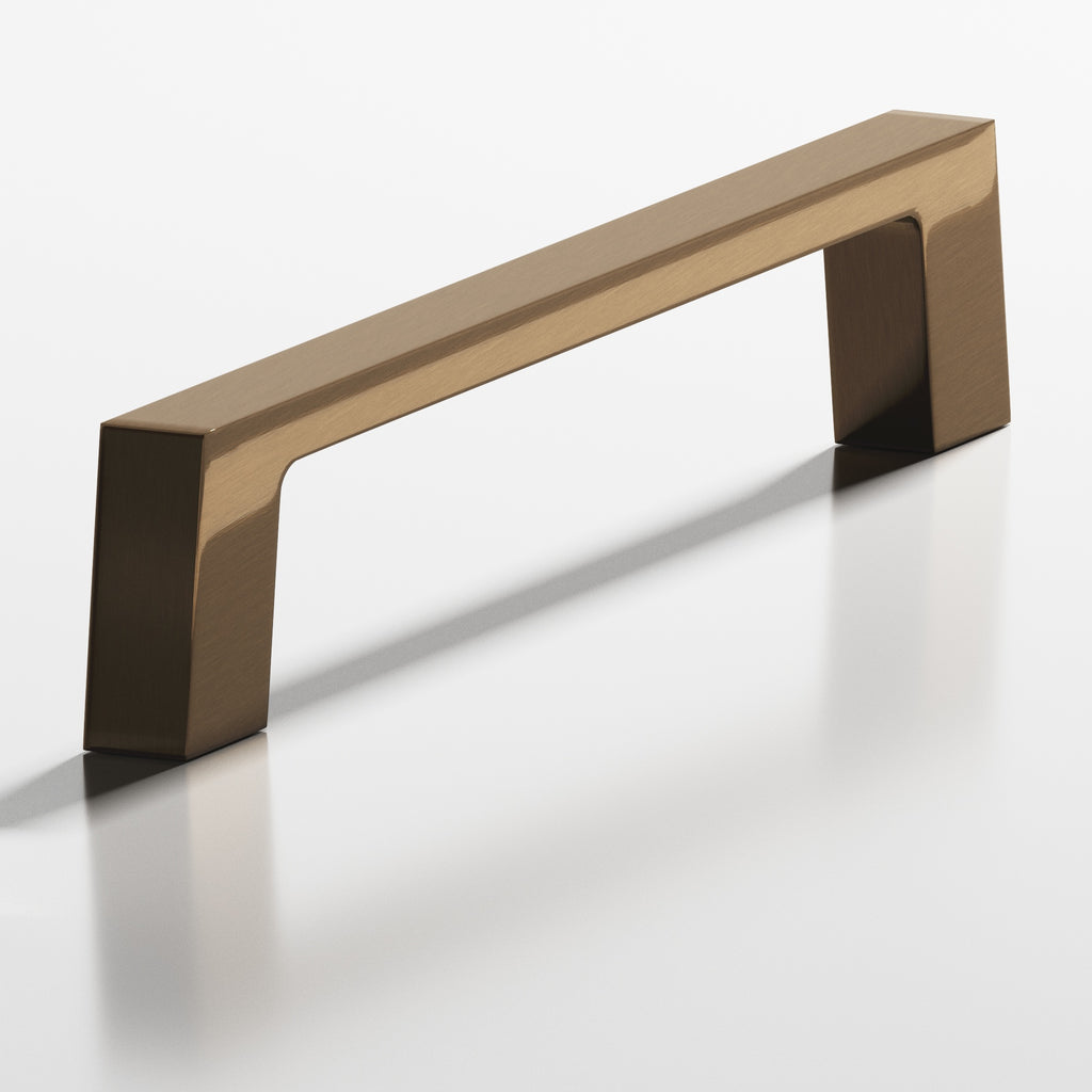Colonial Bronze Series 741 4" Rectangular Cabinet Pull With Tapered Square Legs Light Statuary Bronze / 4"