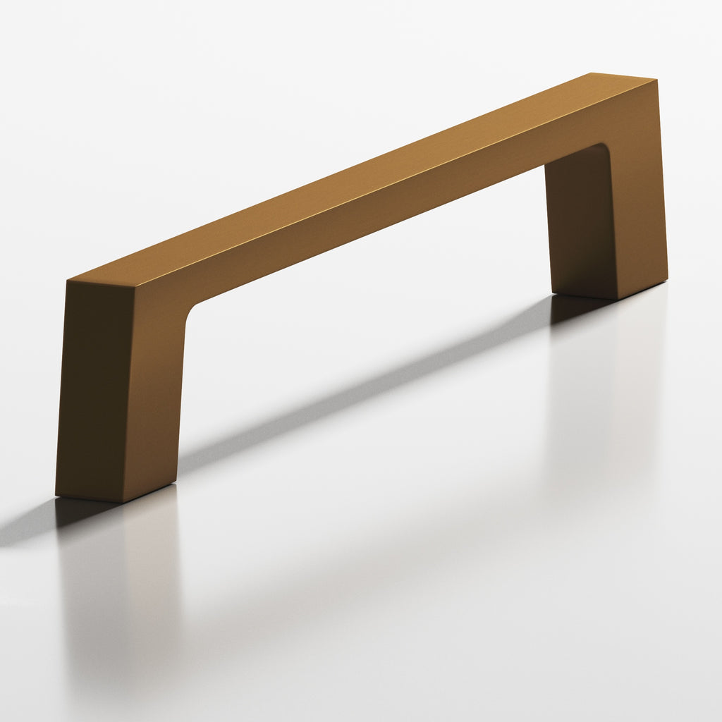 Colonial Bronze Series 741 4" Rectangular Cabinet Pull With Tapered Square Legs Matte Light Statuary Bronze / 4"
