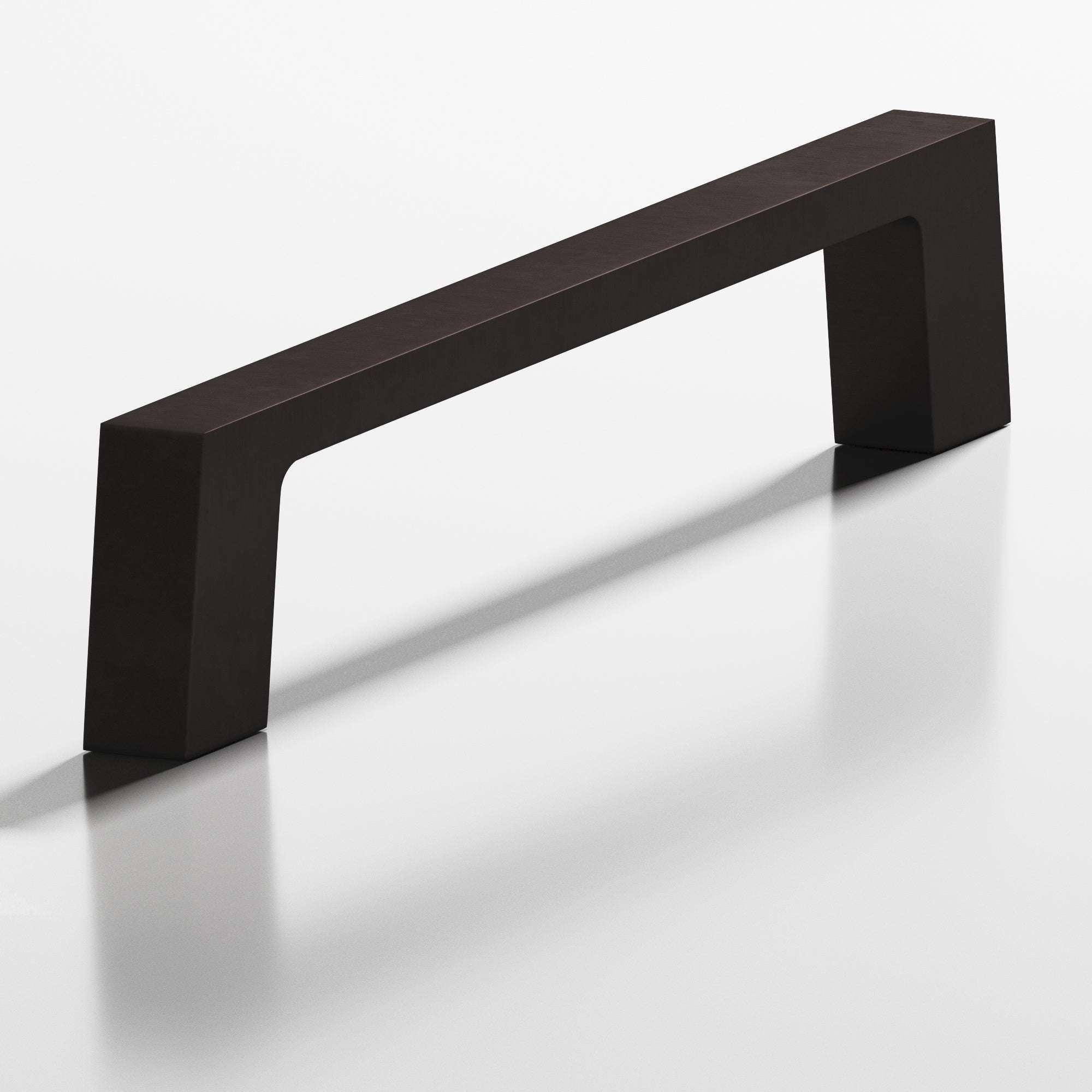 Colonial Bronze Series 661 3" Rectangular Cabinet Pull With Tapered Square Legs Matte Dark Statuary Bronze / 3"