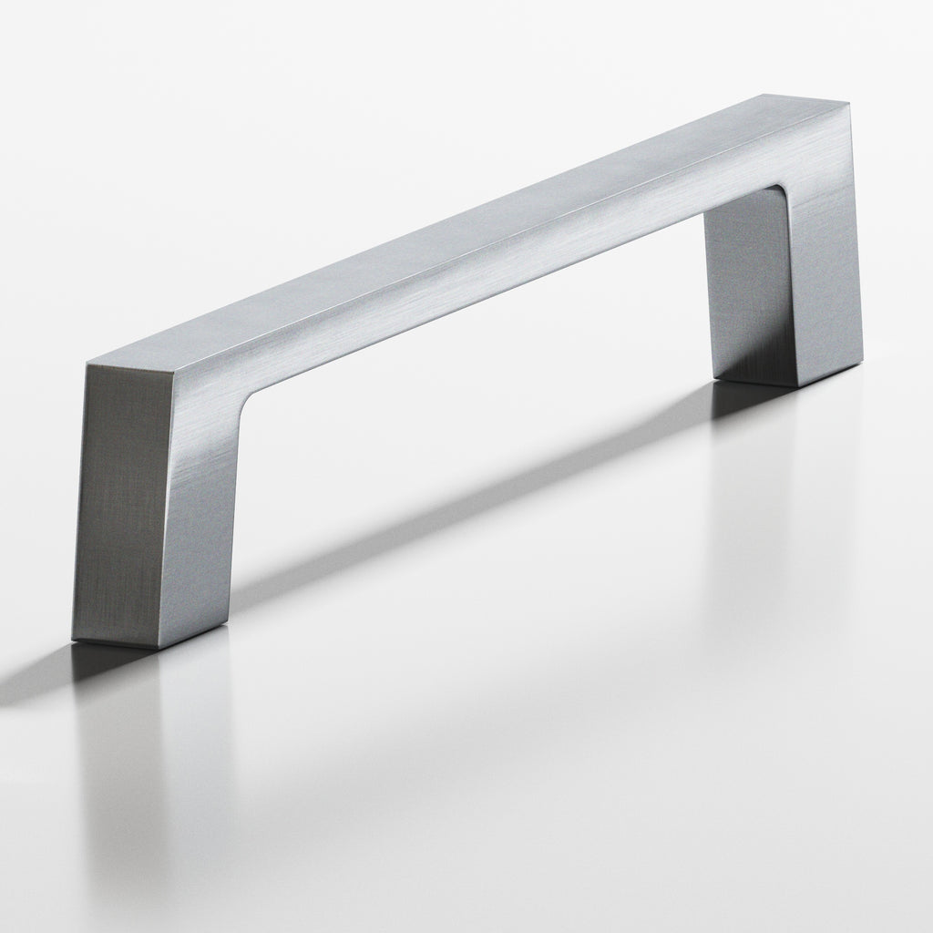 Colonial Bronze Series 741 4" Rectangular Cabinet Pull With Tapered Square Legs Satin Chrome / 4"