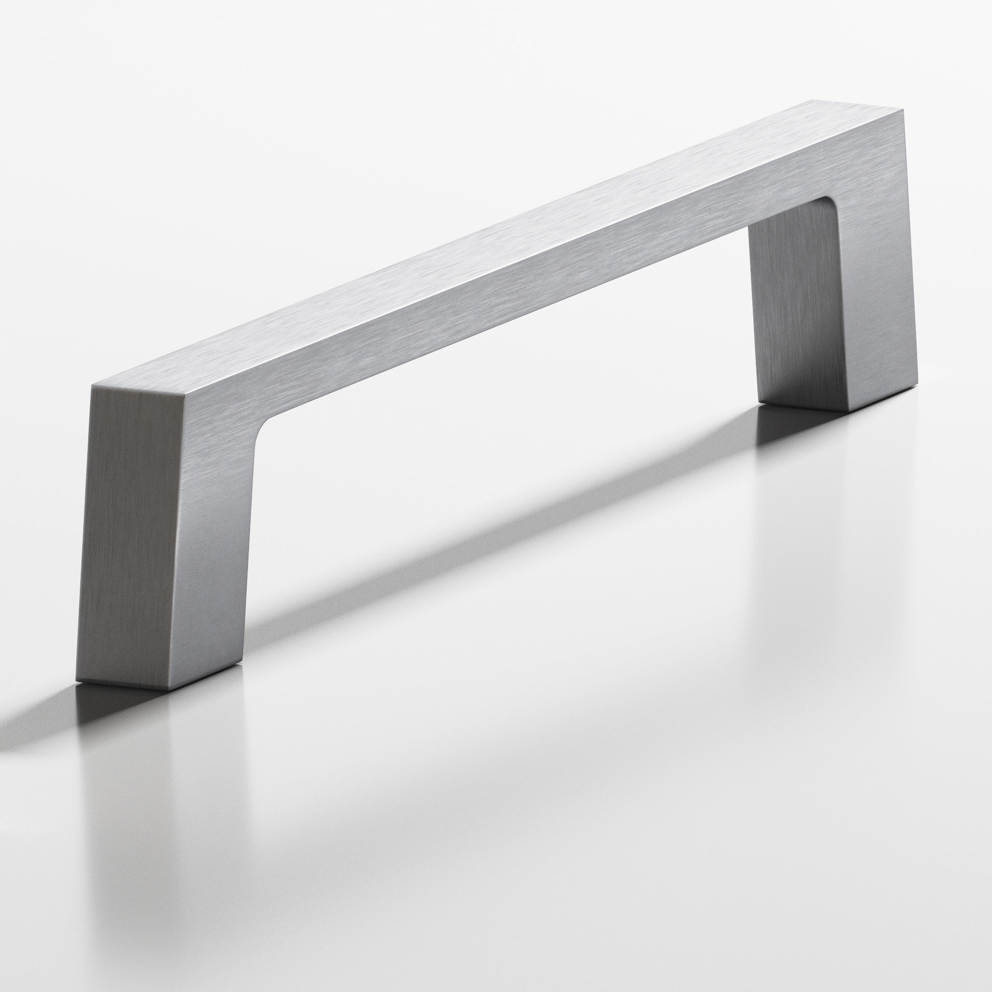 Colonial Bronze Series 661 4" Rectangular Cabinet Pull With Tapered Square Legs Matte Satin Chrome / 4"