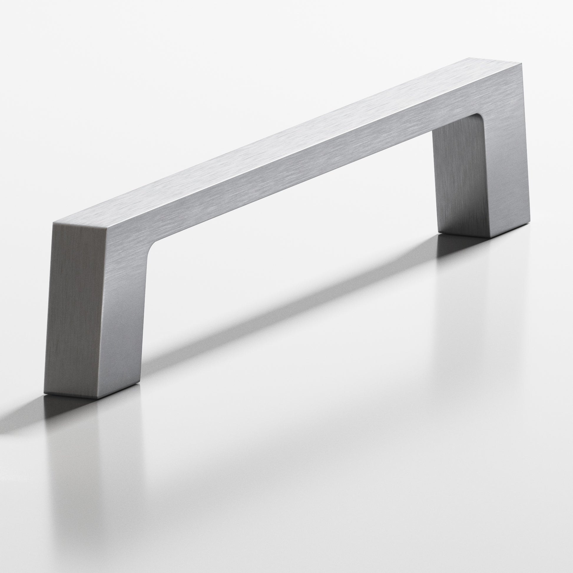 Colonial Bronze Series 741 4" Rectangular Cabinet Pull With Tapered Square Legs Matte Satin Chrome / 4"